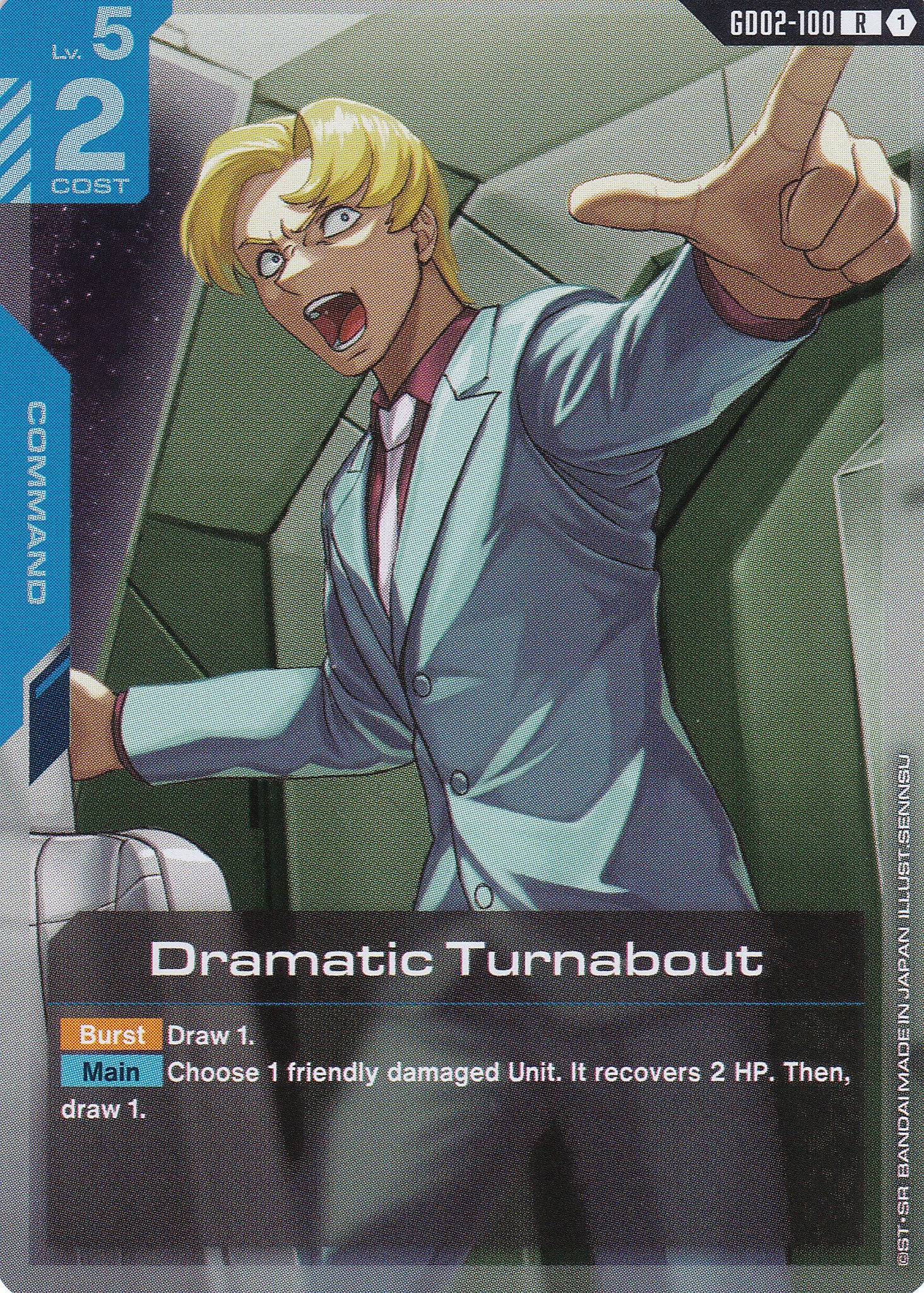 Dramatic Turnabout - GD02-100 - Rare - Englisch - Dual Impact [GD02] - GUNDAMN - TCG