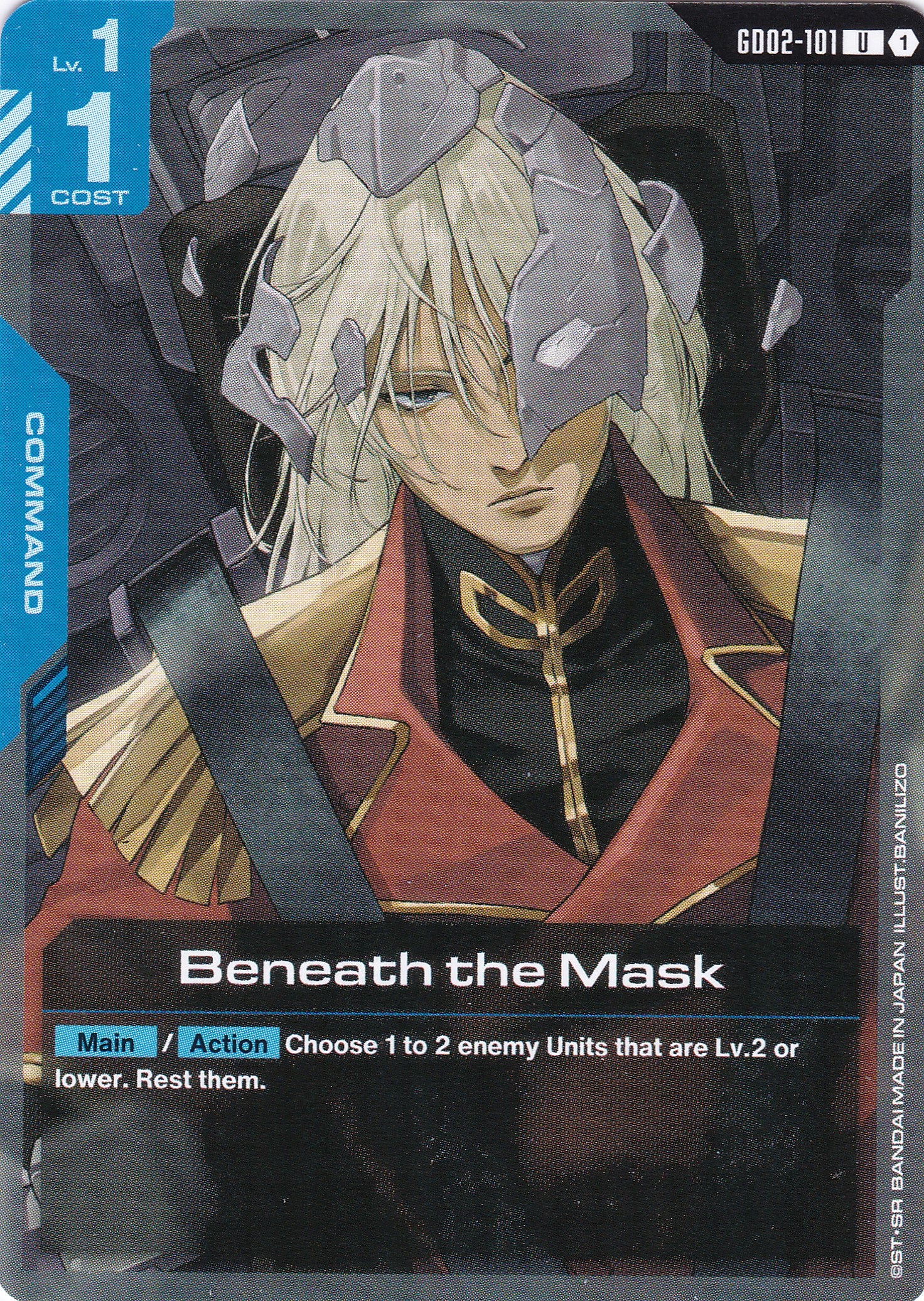 Beneath the Mask - GD02-101 - Uncommon - Englisch - Dual Impact [GD02] - GUNDAMN - TCG