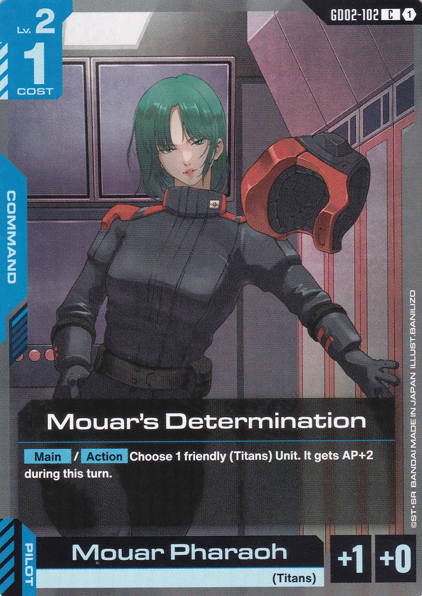 Mouar's Determination - GD02-102 - Common - Englisch - Dual Impact [GD02] - GUNDAMN - TCG