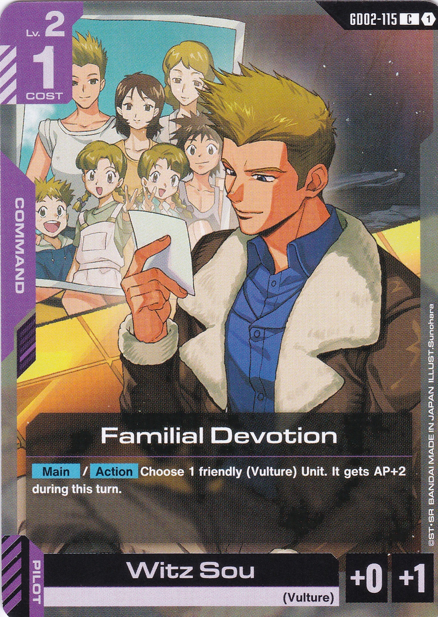 Familial Devotion - GD02-115 - Common - Englisch - Dual Impact [GD02] - GUNDAMN - TCG