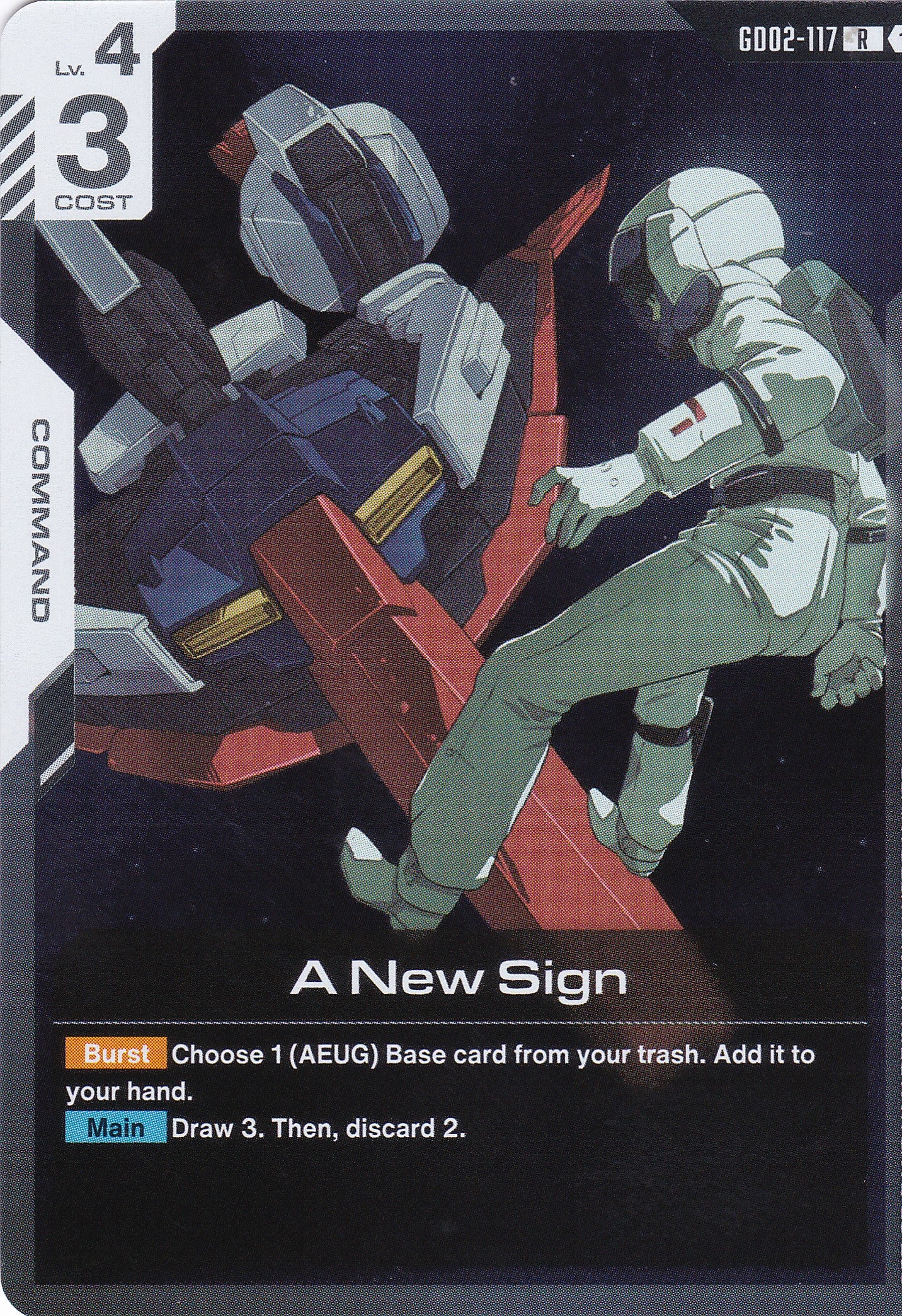 A New Sign - GD02-117 - Rare - Englisch - Dual Impact [GD02] - GUNDAMN - TCG