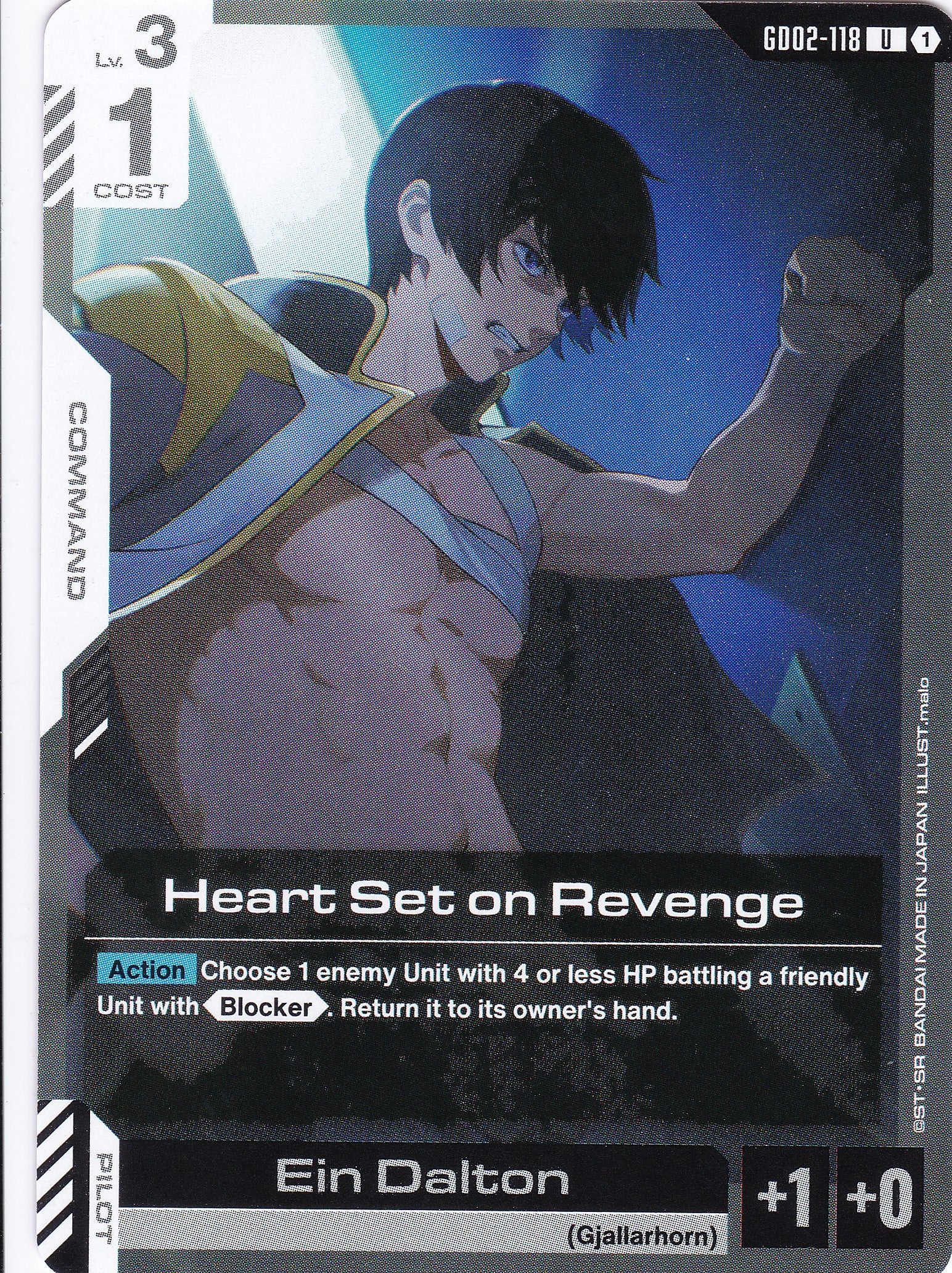 Heart Set on Revenge - GD02-118 - Uncommon - Englisch - Dual Impact [GD02] - GUNDAMN - TCG