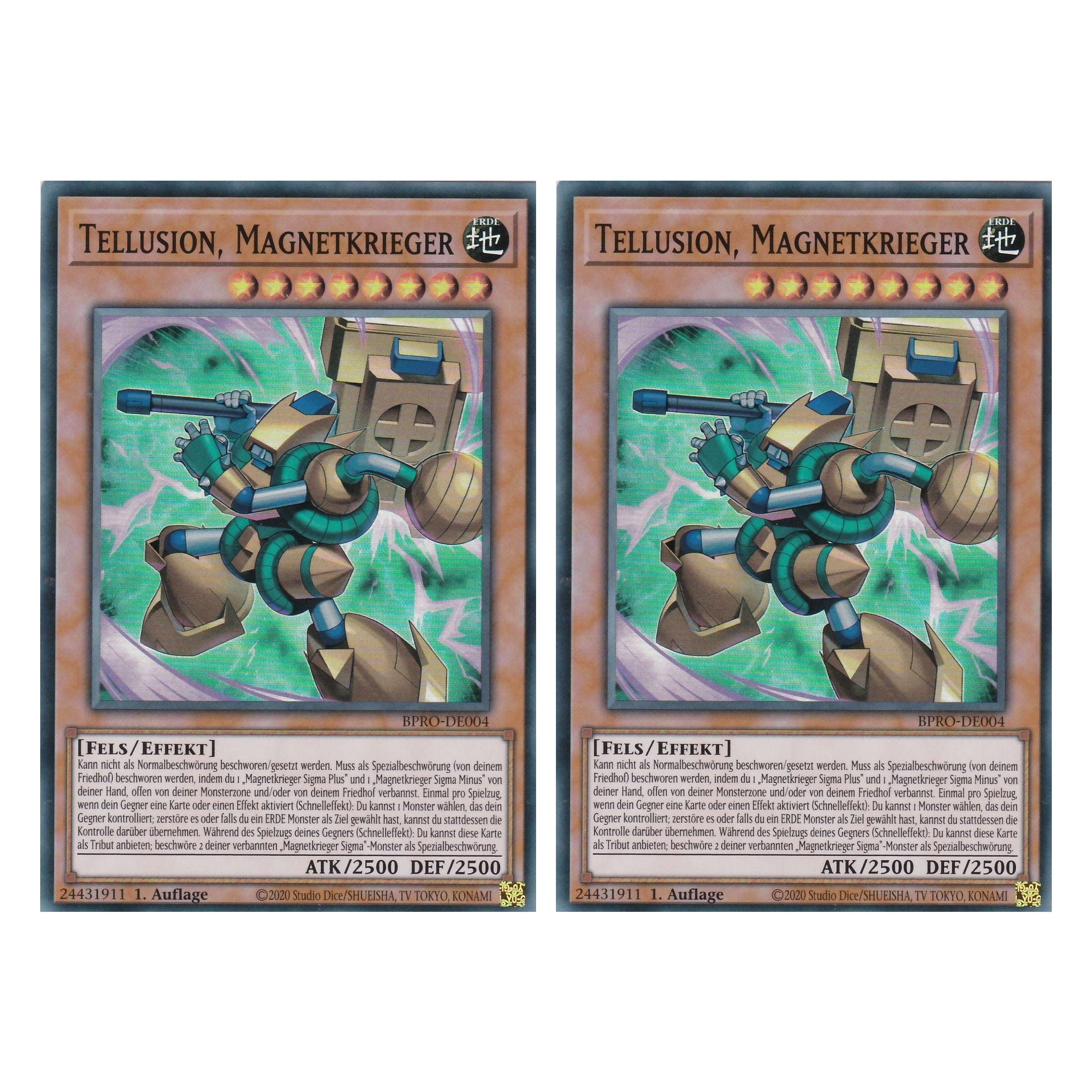 Tellusion Magnetkrieger - BPRO-DE004 - Super Rare - Deutsch - 1. Auflage - Burst Protocol - Duo Set (2 Stück) - Yu-Gi-Oh!