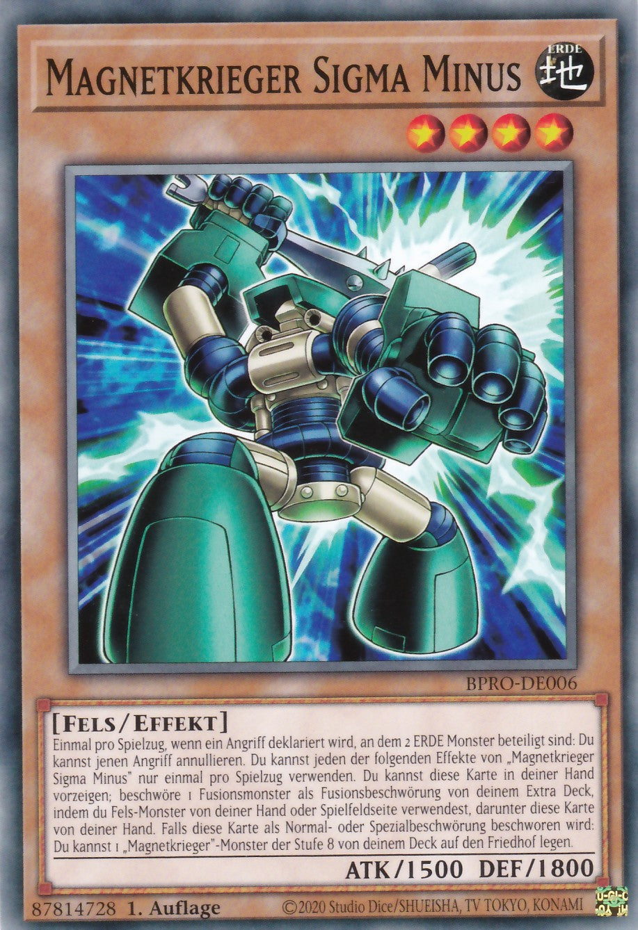 Magnetkrieger Sigma Minus - BPRO-DE006 - Common - Deutsch - 1. Auflage - Burst Protocol - Yugioh