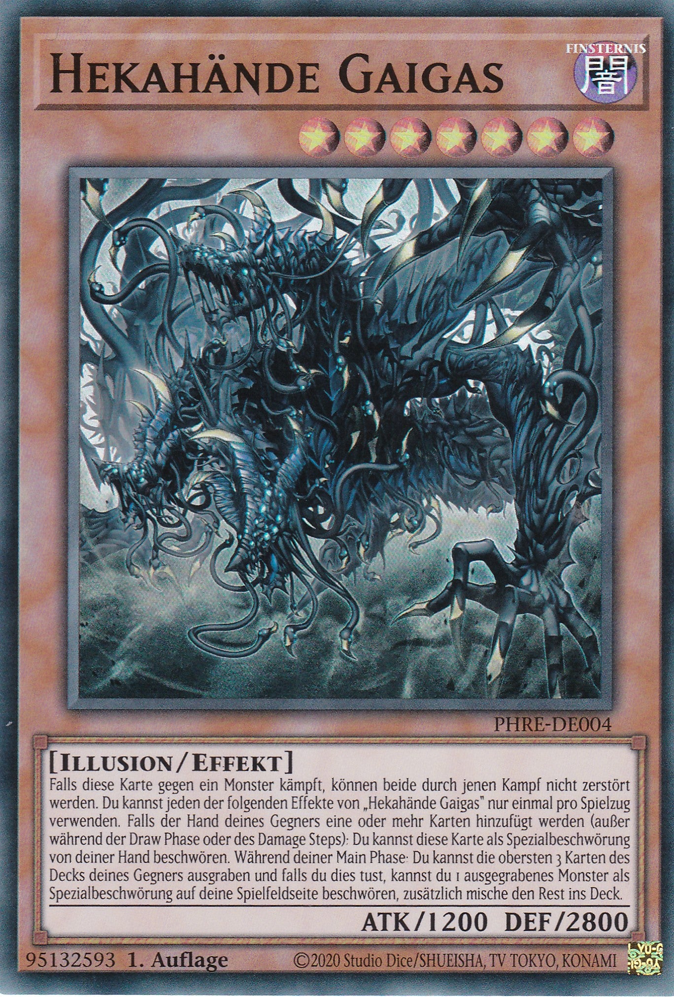 Hekahände Gaigas – PHRE-DE004 – Super Rare – 1. Auflage – Deutsch – Phantom Revenge