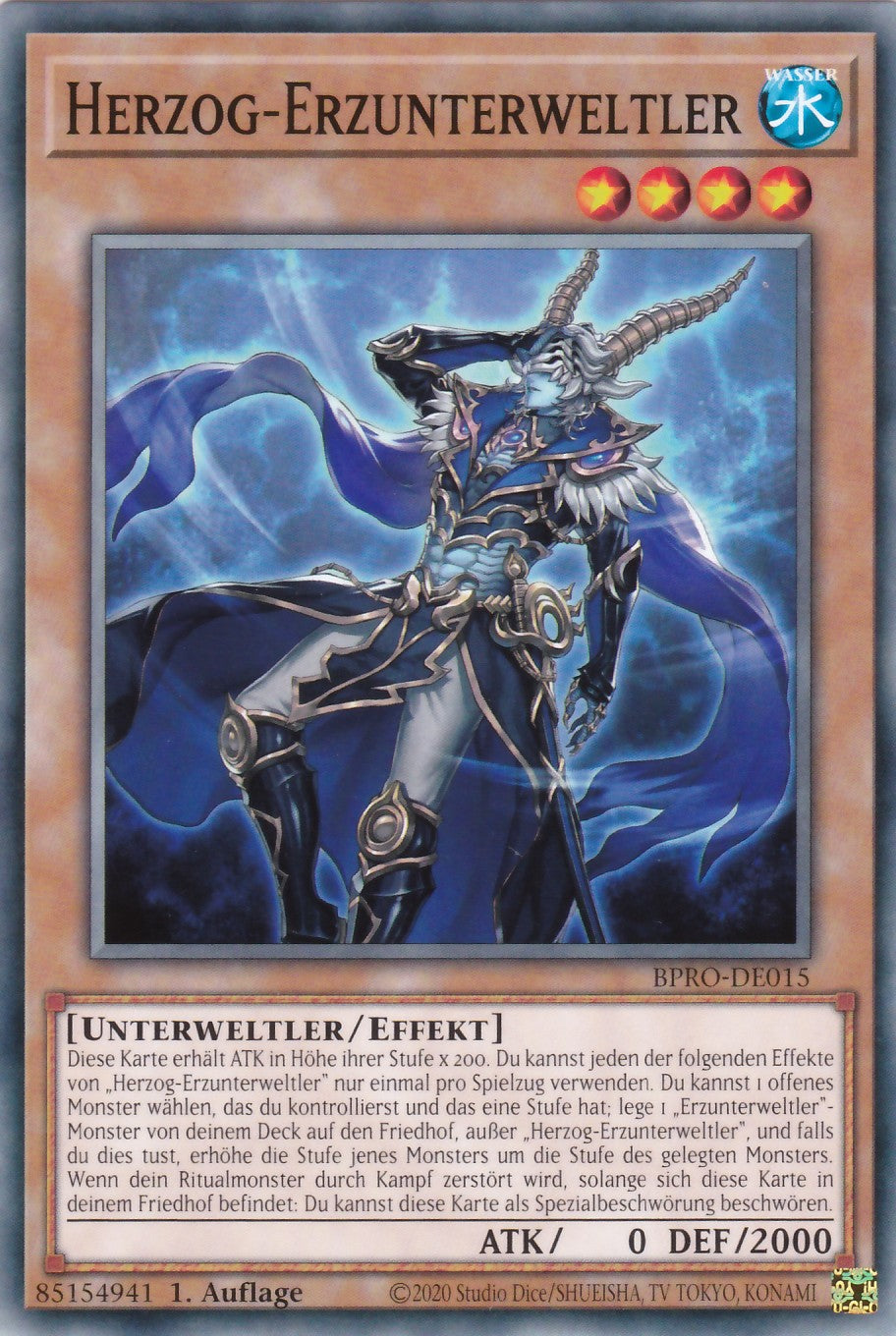 Herzog-Erzunterweltler - BPRO-DE015 - Common - Deutsch - 1. Auflage - Burst Protocol - Yugioh