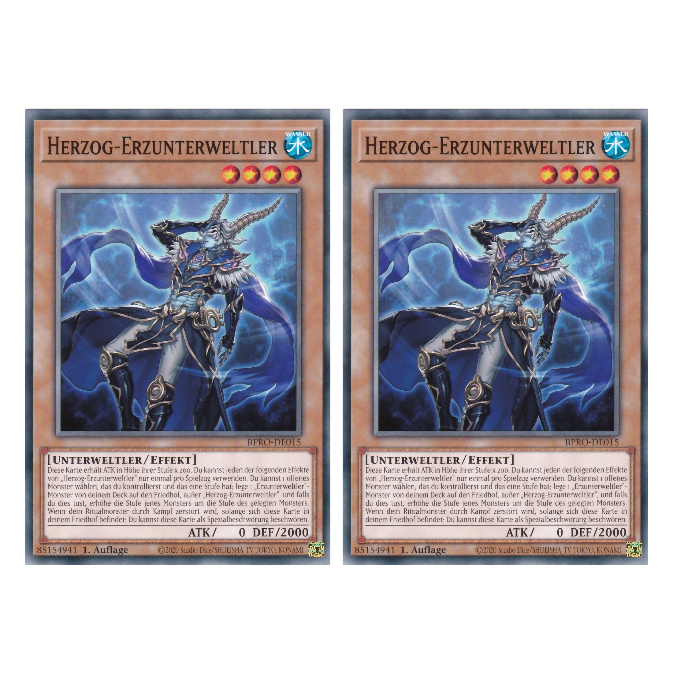 Herzog-Erzunterweltler - BPRO-DE015 - Common - Deutsch - 1. Auflage - Burst Protocol - Duo Set (2 Stück) - Yu-Gi-Oh!
