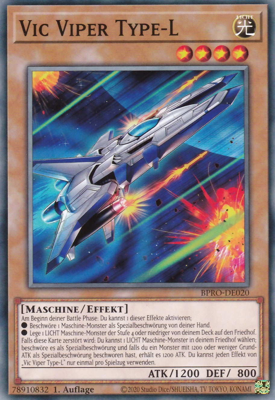 Vic Viper Type-L - BPRO-DE020 - Common - Deutsch - 1. Auflage - Burst Protocol - Yugioh