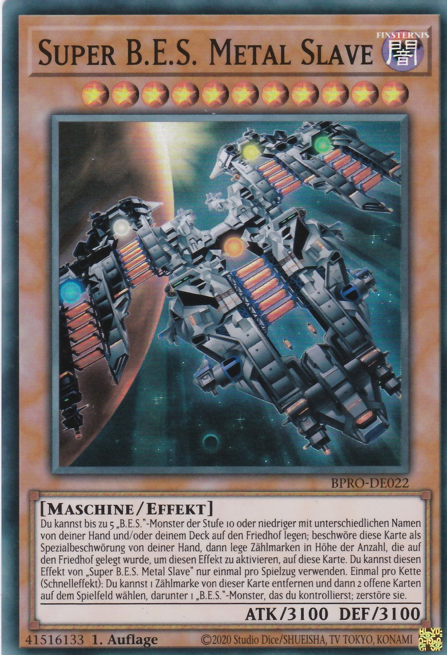 Super B. E. S. Metal Slave - BPRO-DE022 - Super Rare - Deutsch - 1. Auflage - Burst Protocol - Yugioh