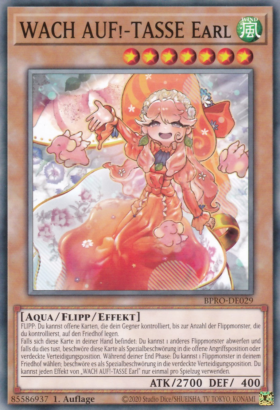 WACH AUF! - Tasse Earl - BPRO-DE029 - Common - Deutsch - 1. Auflage - Burst Protocol - Yugioh