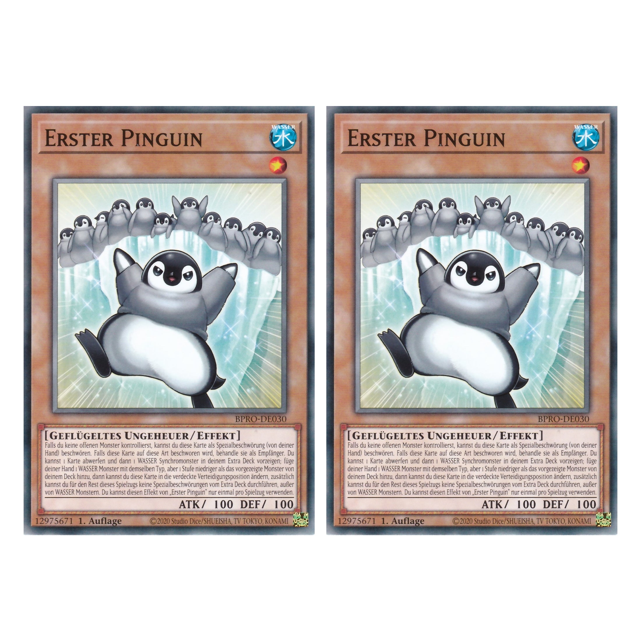 Erster Pinguin - BPRO-DE030 - Common - Deutsch - 1. Auflage - Burst Protocol - Duo Set (2 Stück) - Yu-Gi-Oh!