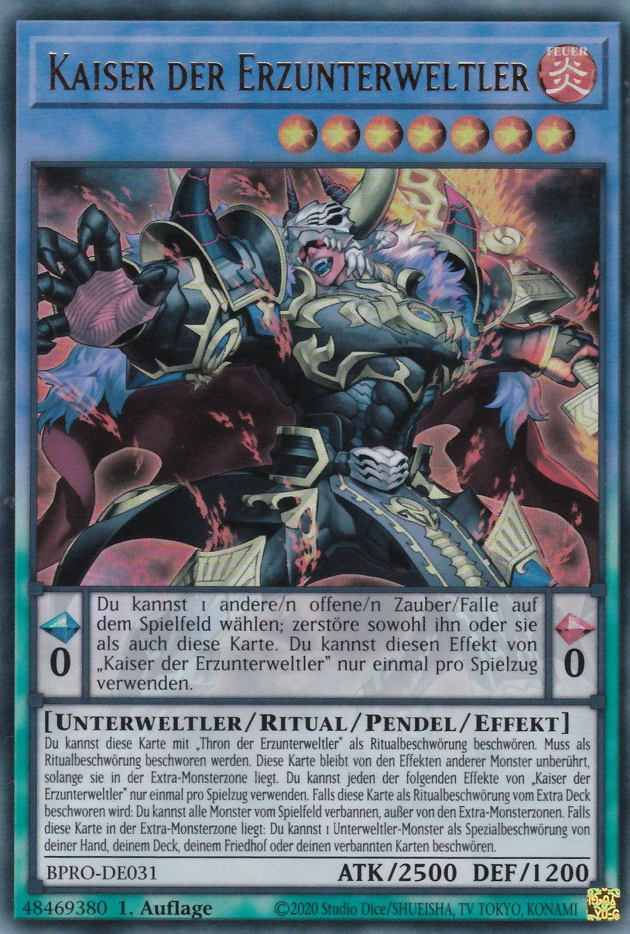 Kaiser der Erzunterweltler - BPRO-DE031 - Ultra Rare - Deutsch - 1. Auflage - Burst Protocol - Yugioh