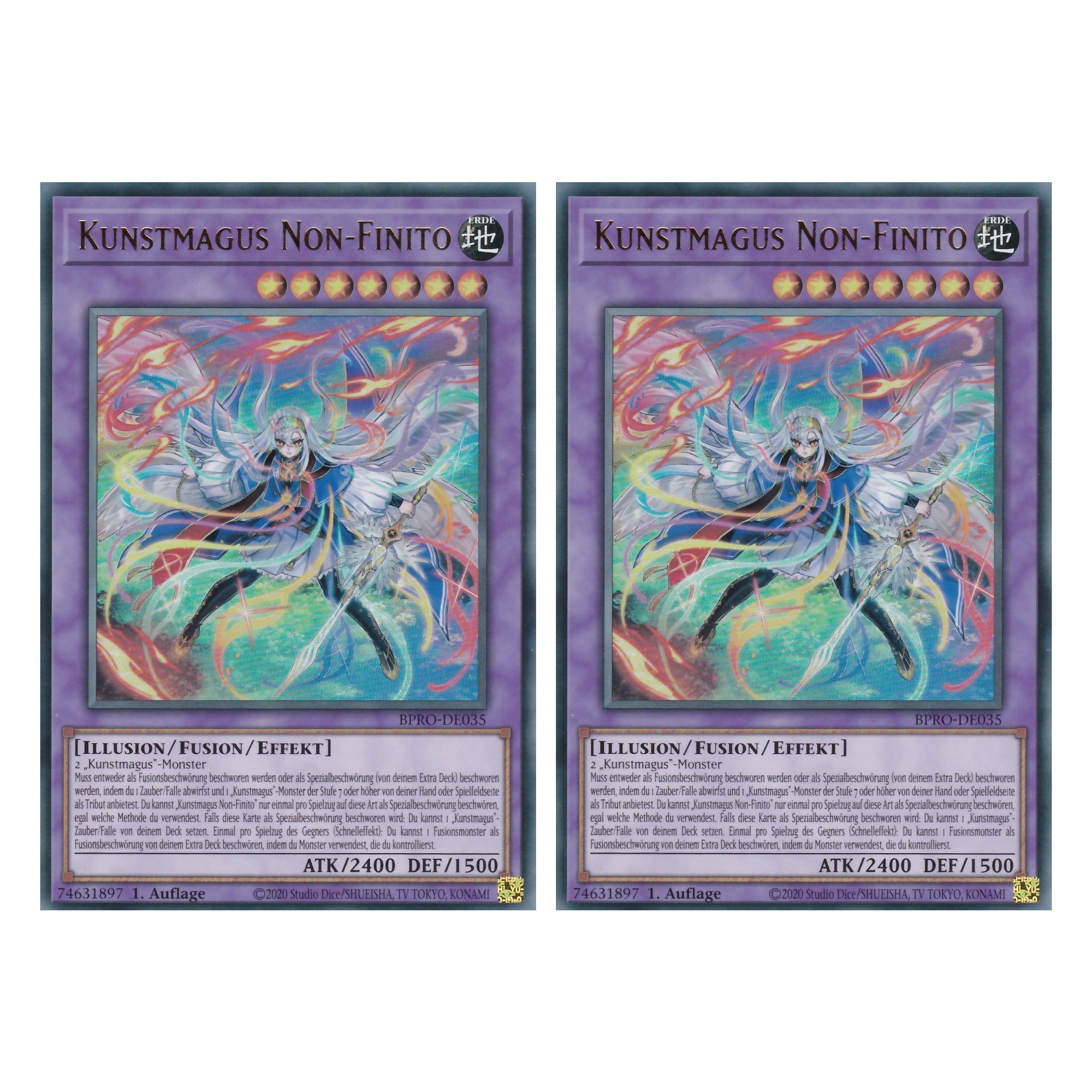 Kunstmagus Non-Finito - BPRO-DE035 - Ultra Rare - Deutsch - 1. Auflage - Burst Protocol - Duo Set (2 Stück) - Yu-Gi-Oh!
