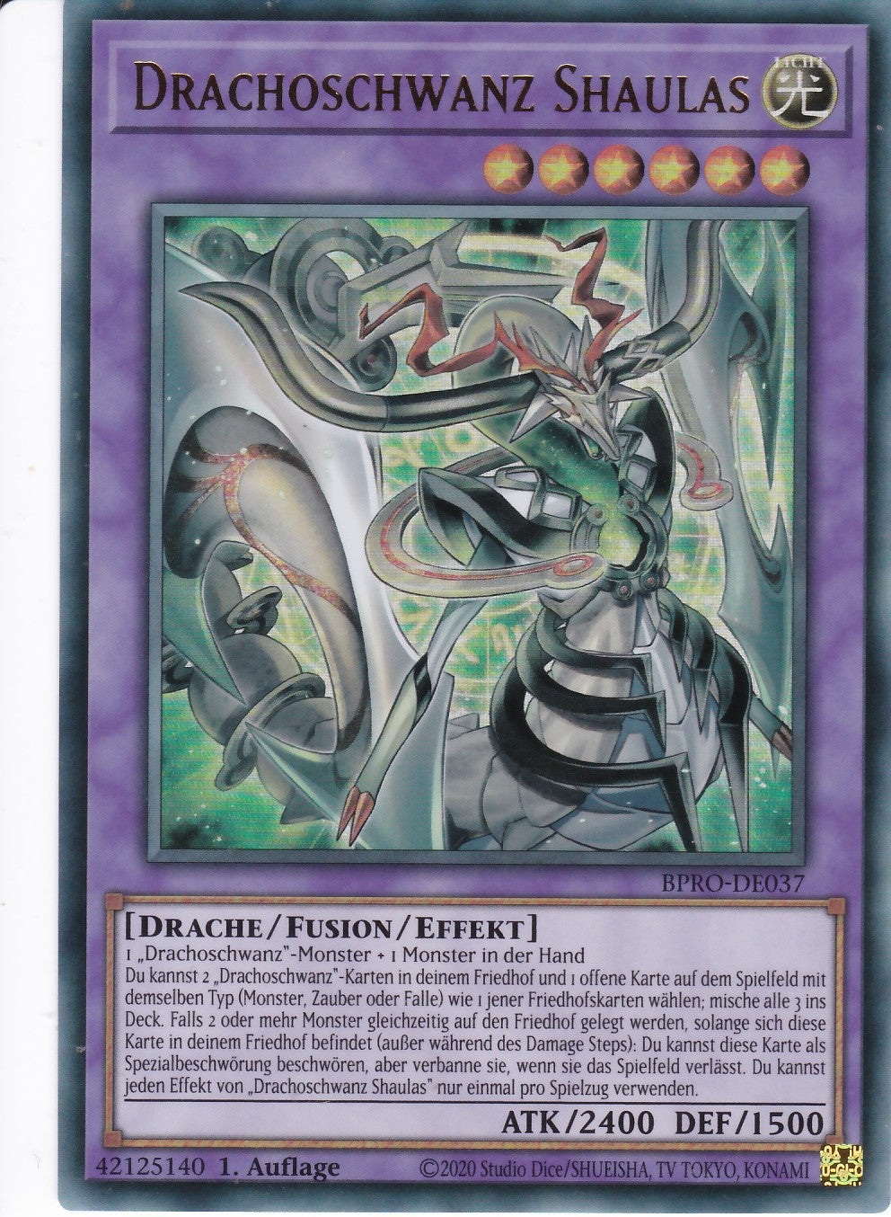 Drachoschwanz Shaulas - BPRO-DE037 - Ultra Rare - Deutsch - 1. Auflage - Burst Protocol - Yugioh