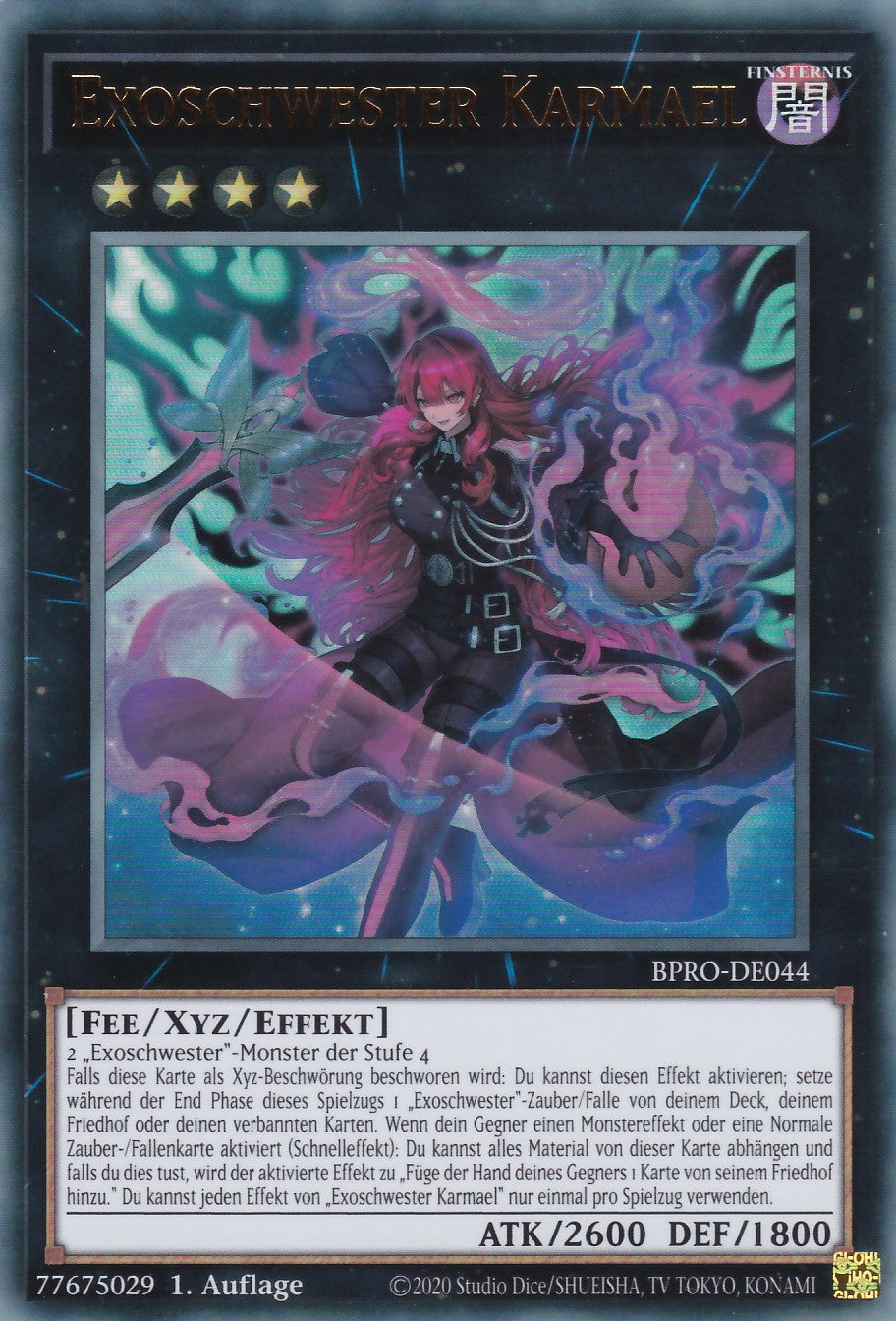 Exoschwester Karmael - BPRO-DE044 - Ultra Rare - Deutsch - 1. Auflage - Burst Protocol - Yugioh