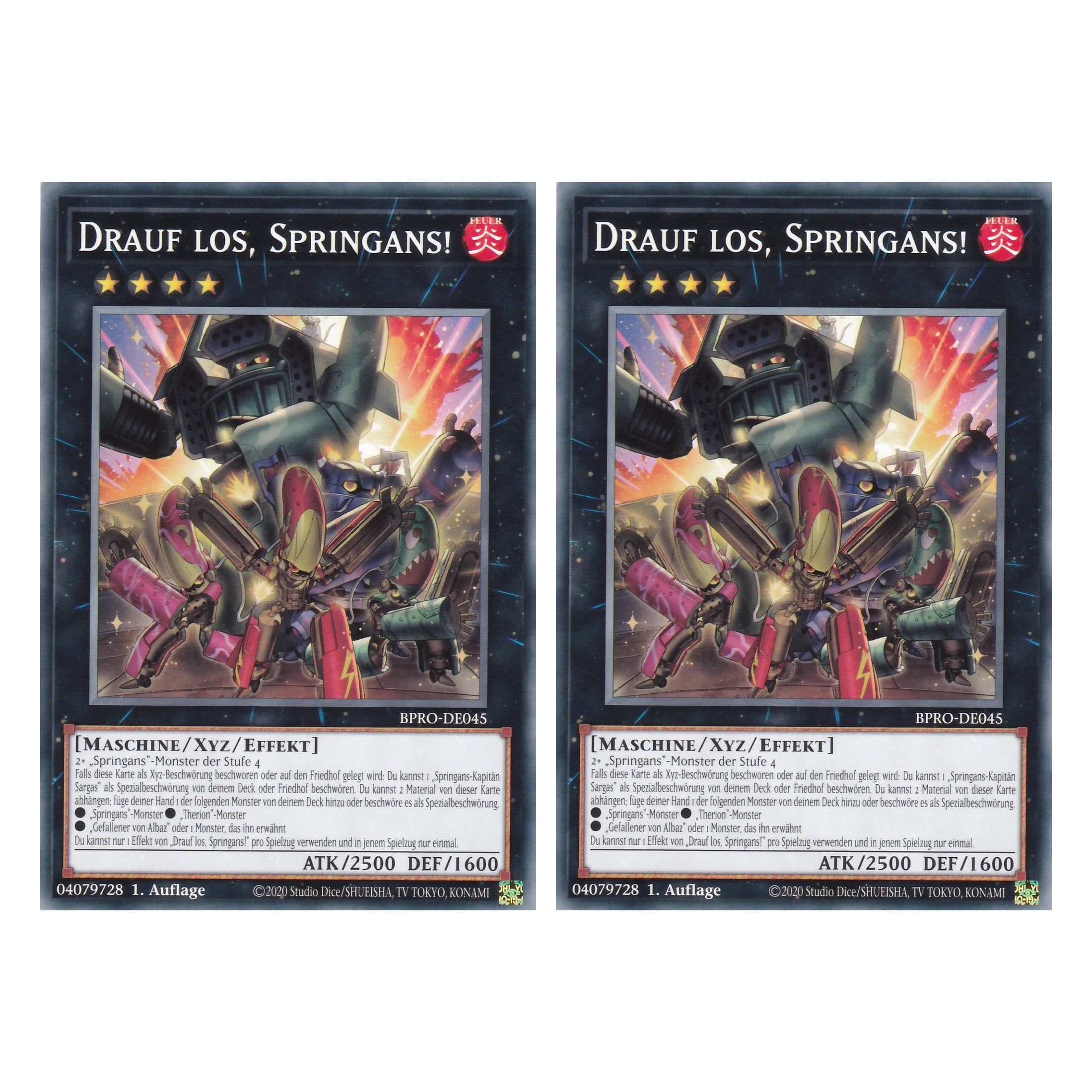 Drauf los, Springans! - BPRO-DE045 - Common - Deutsch - 1. Auflage - Burst Protocol - Duo Set (2 Stück) - Yu-Gi-Oh!