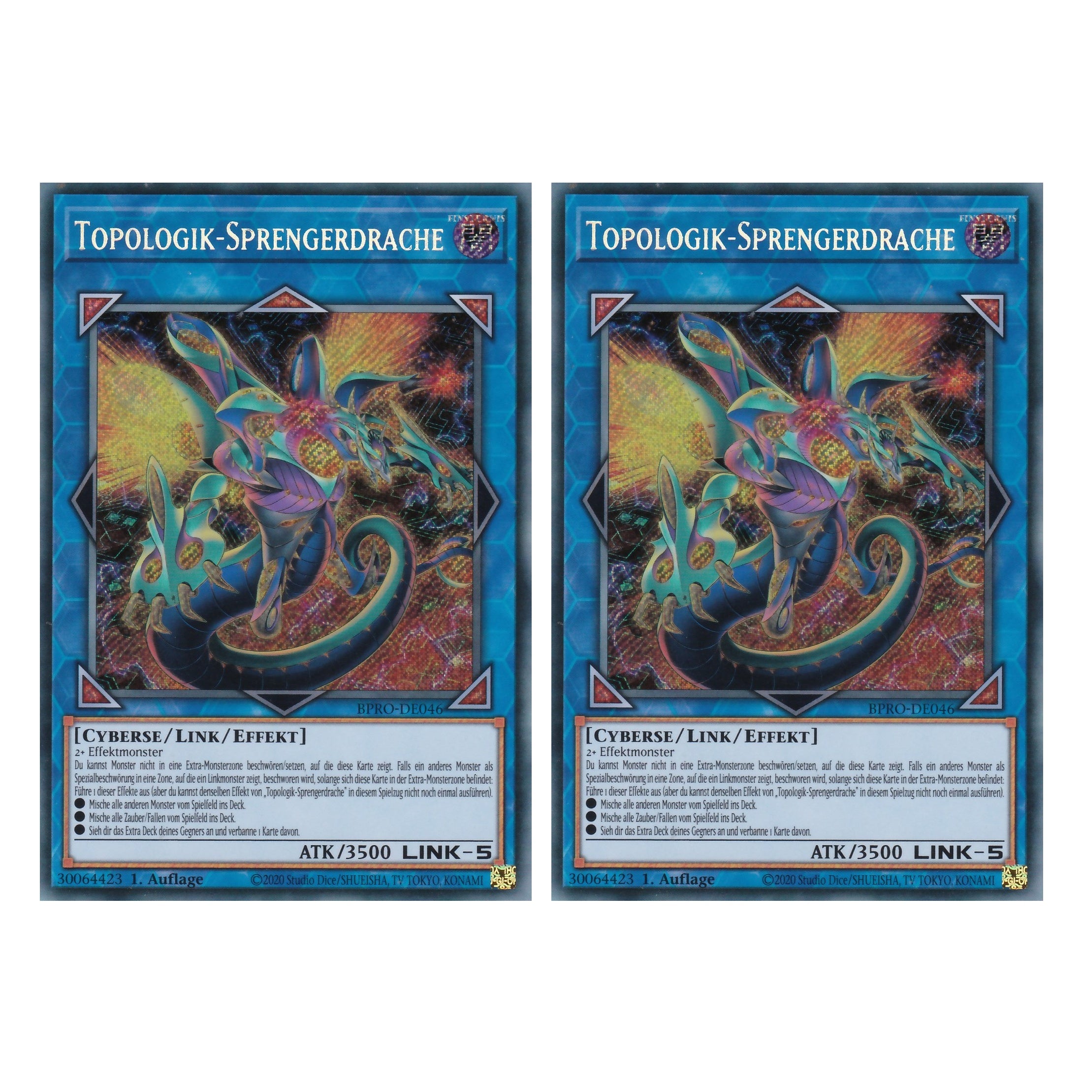 Topologik-Sprengerdrache - BPRO-DE046 - Secret Rare - Deutsch - 1. Auflage - Burst Protocol - Duo Set (2 Stück) - Yu-Gi-Oh!