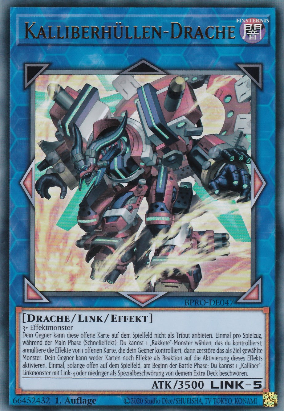 Kalliberhüllen-Drache - BPRO-DE047 - Ultra Rare - Deutsch - 1. Auflage - Burst Protocol - Yugioh