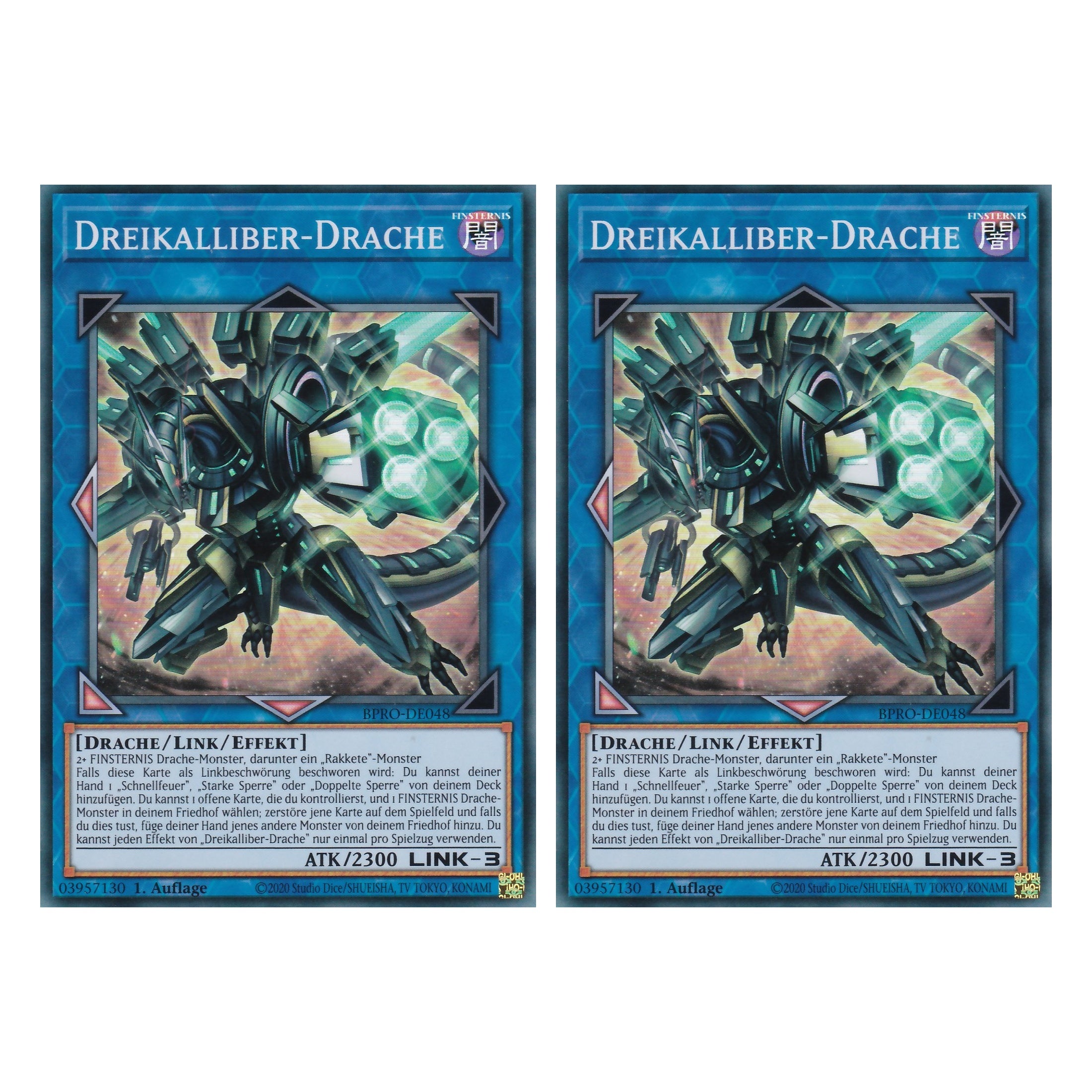 Kalliberhüllen-Drache - BPRO-DE047 - Ultra Rare - Deutsch - 1. Auflage - Burst Protocol - Duo Set (2 Stück) - Yu-Gi-Oh!