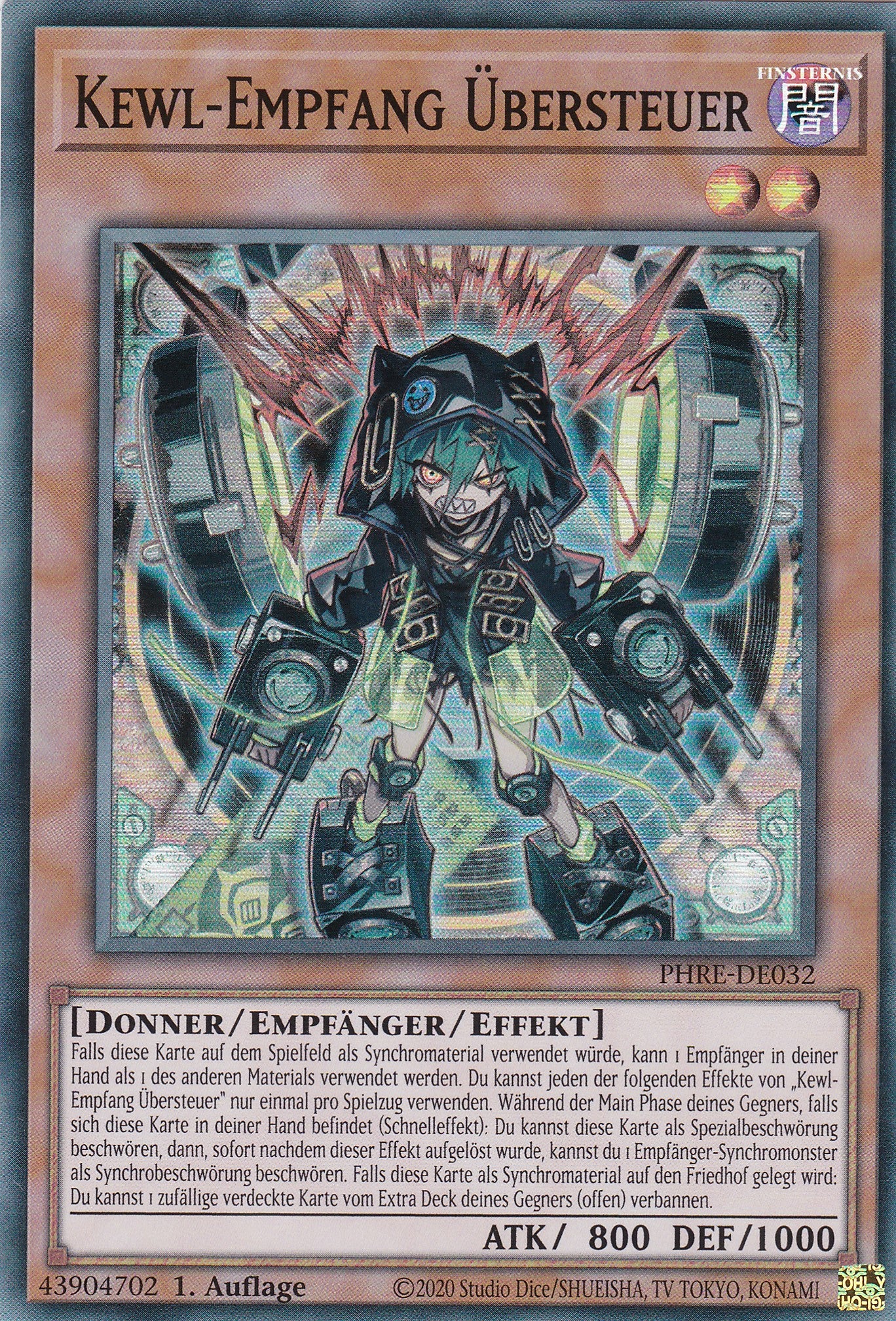 Kewl-Empfang Übersteuer – PHRE-DE032 – Super Rare – 1. Auflage – Deutsch – Phantom Revenge