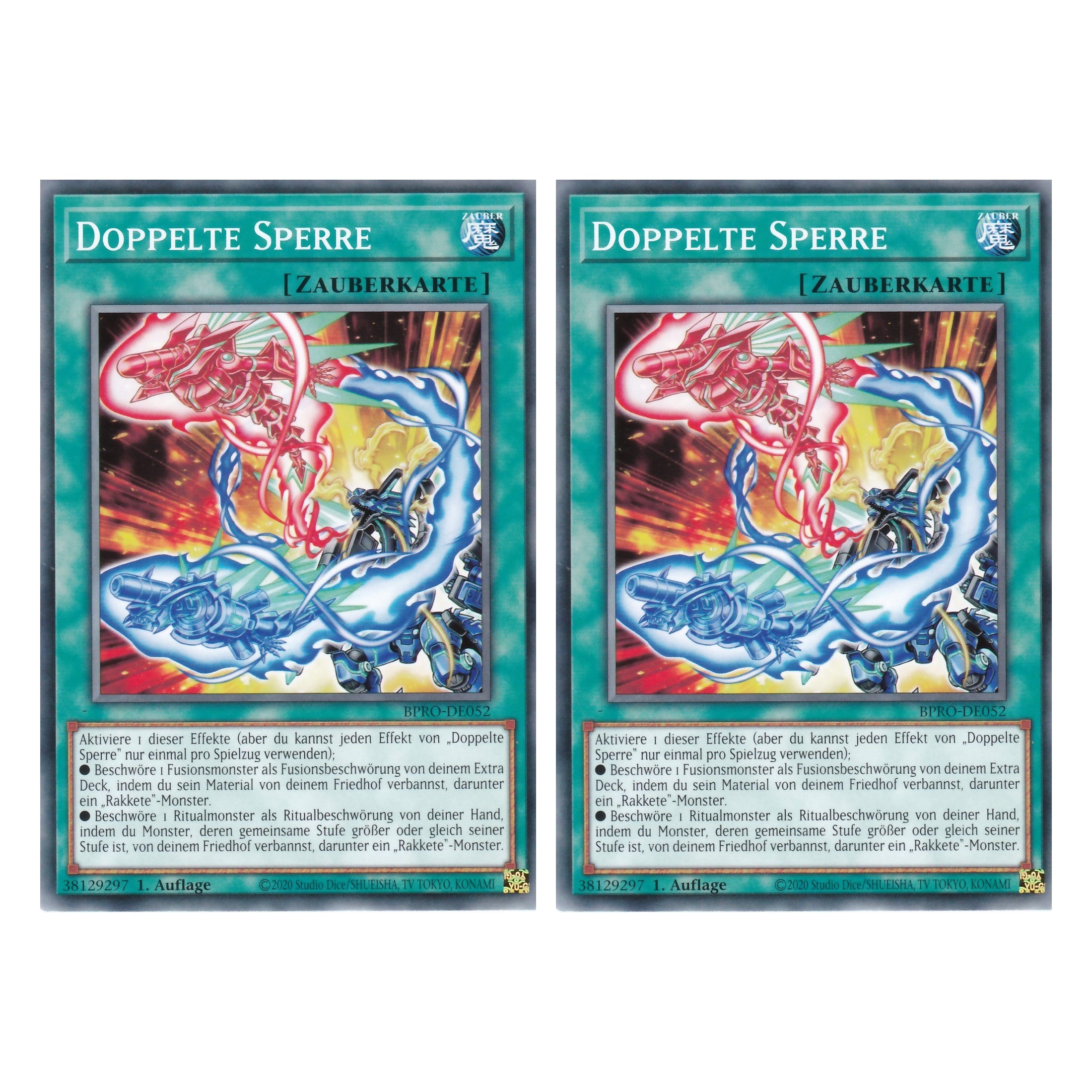 Doppelte Sperre - BPRO-DE052 - Common - Deutsch - 1. Auflage - Burst Protocol - Duo Set (2 Stück) - Yu-Gi-Oh!