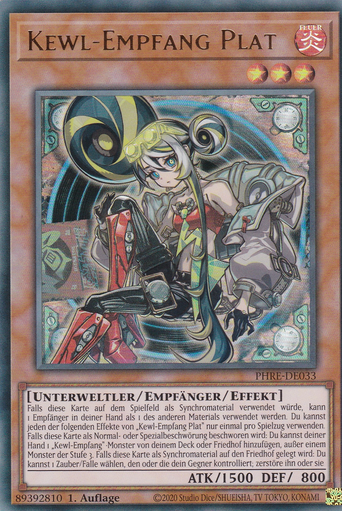 Kewl-Empfang Plat – PHRE-DE033 – Ultra Rare – 1. Auflage – Deutsch – Phantom Revenge