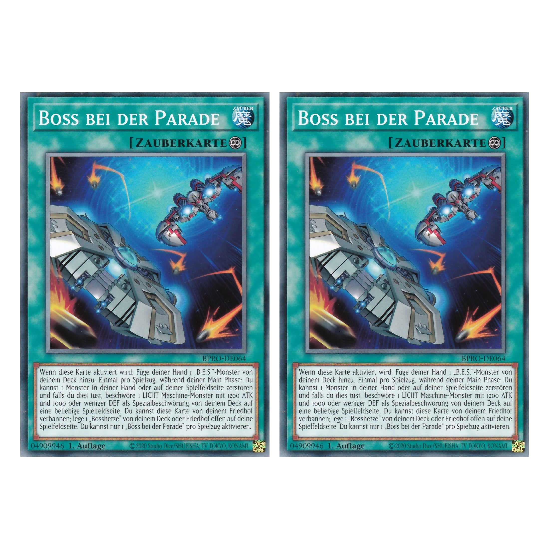 Boss bei der Parade - BPRO-DE064 - Common - Deutsch - 1. Auflage - Burst Protocol - Duo Set (2 Stück) - Yu-Gi-Oh!