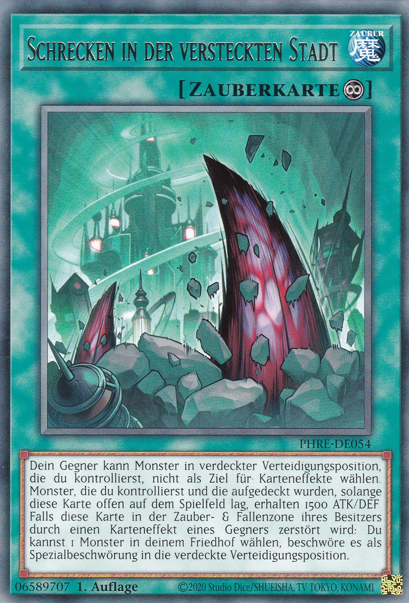 Schrecken in der versteckten Stadt – PHRE-DE054 – Rare – 1. Auflage – Deutsch – Phantom Revenge