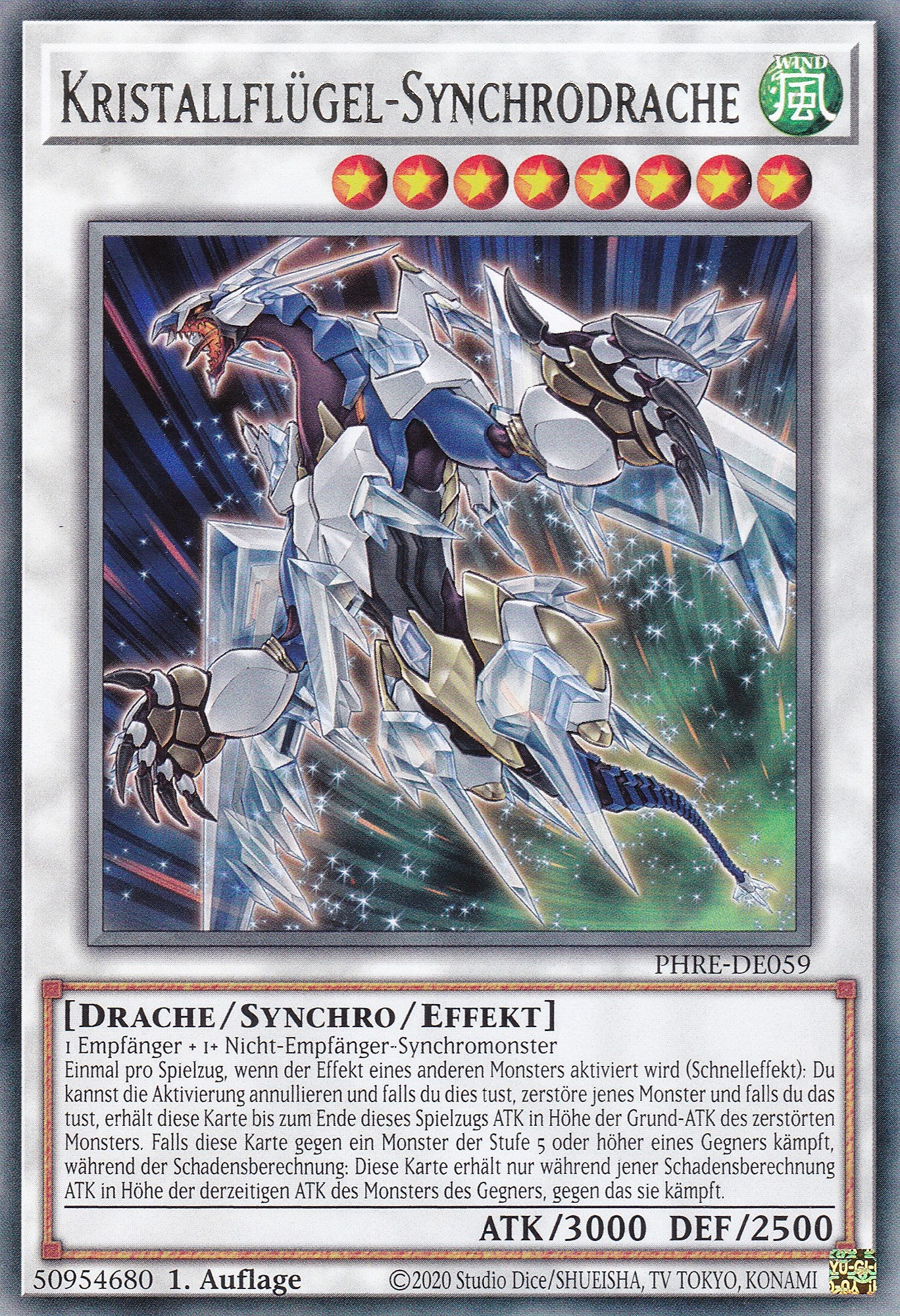 Kristallflügel-Synchrodrache – PHRE-DE059 – Rare – 1. Auflage – Deutsch – Phantom Revenge