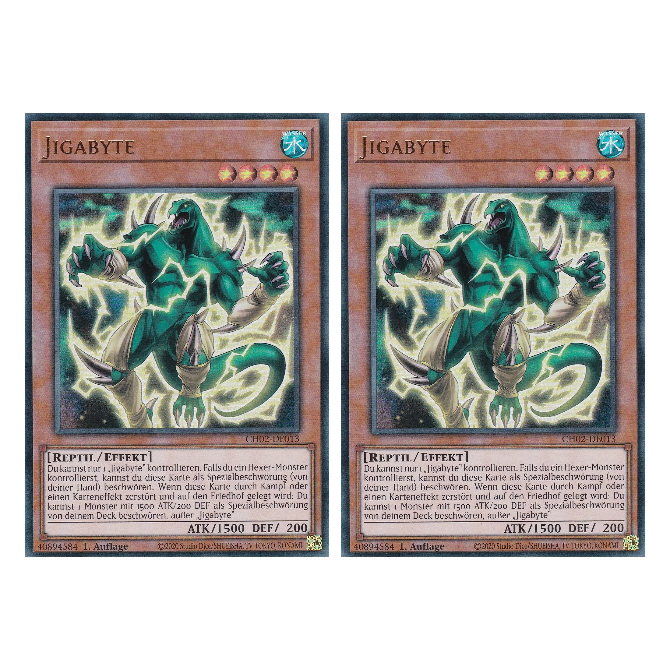 Jigabyte - CH02-DE013 - Ultra Rare - Deutsch - 1. Auflage - The Chronicles Deck: Spirit Charmers - Duo Set (2 Stück) - Yu-Gi-Oh!