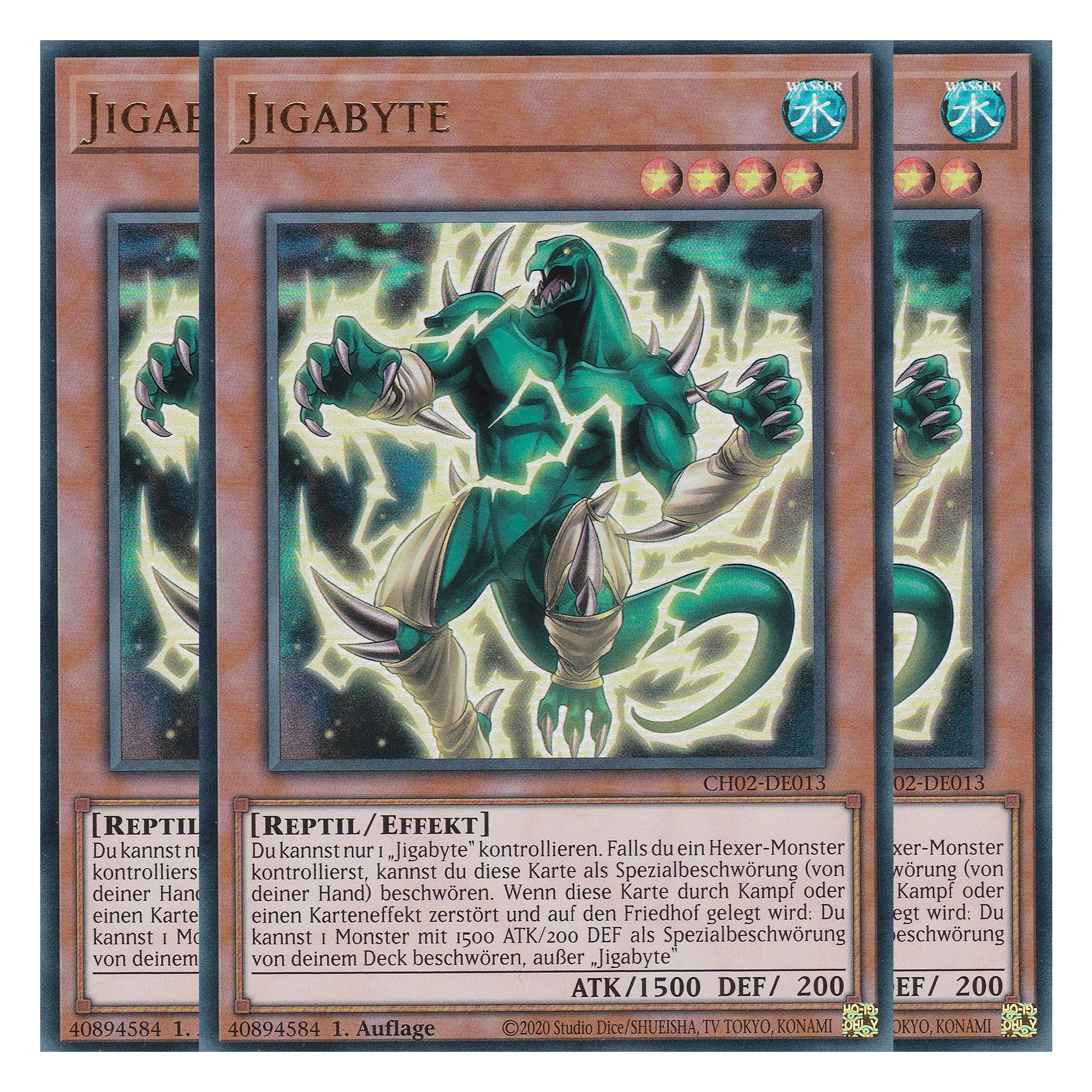Jigabyte - CH02-DE013 - Ultra Rare - Deutsch - 1. Auflage - The Chronicles Deck: Spirit Charmers - Playset (3 Kopien)