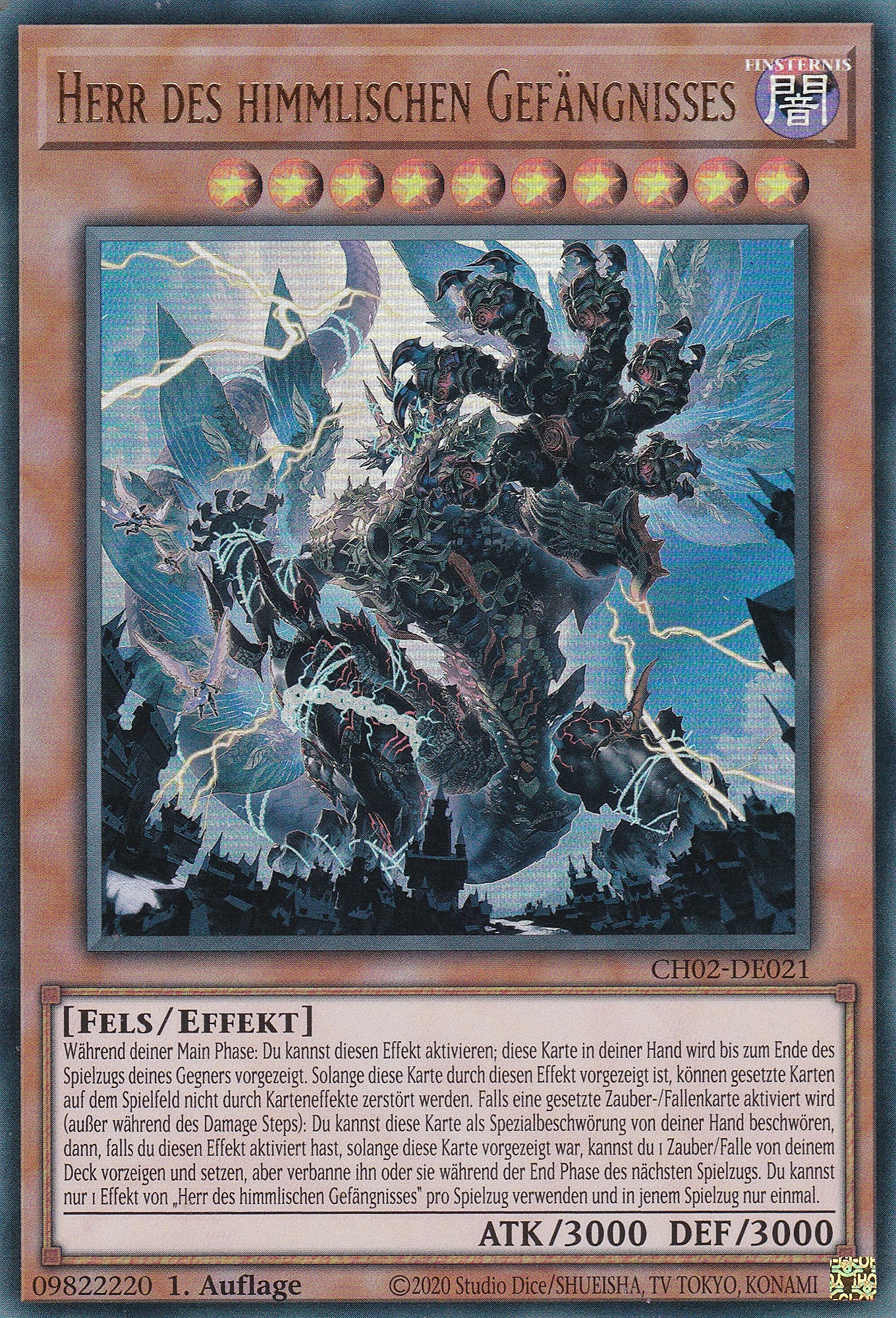Herr des himmlischen Gefängnisses - CH02-DE021 - Ultra Rare - Deutsch - 1. Auflage - Yugioh - The Chronicles Deck: Spirit Charmers