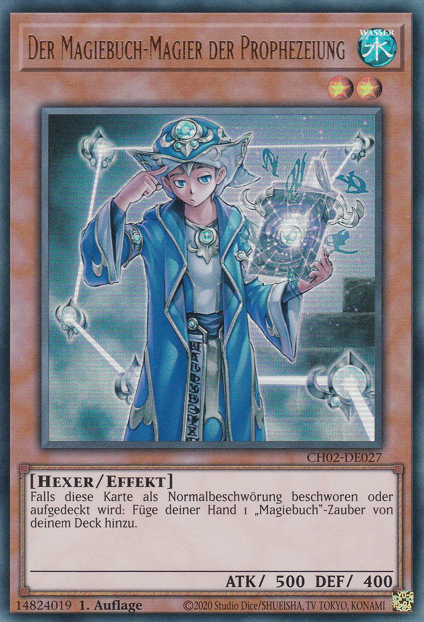 Der Magiebuch-Magier der Prophezeiung - CH02-DE027 - Ultra Rare - Deutsch - 1. Auflage - Yugioh - The Chronicles Deck: Spirit Charmers