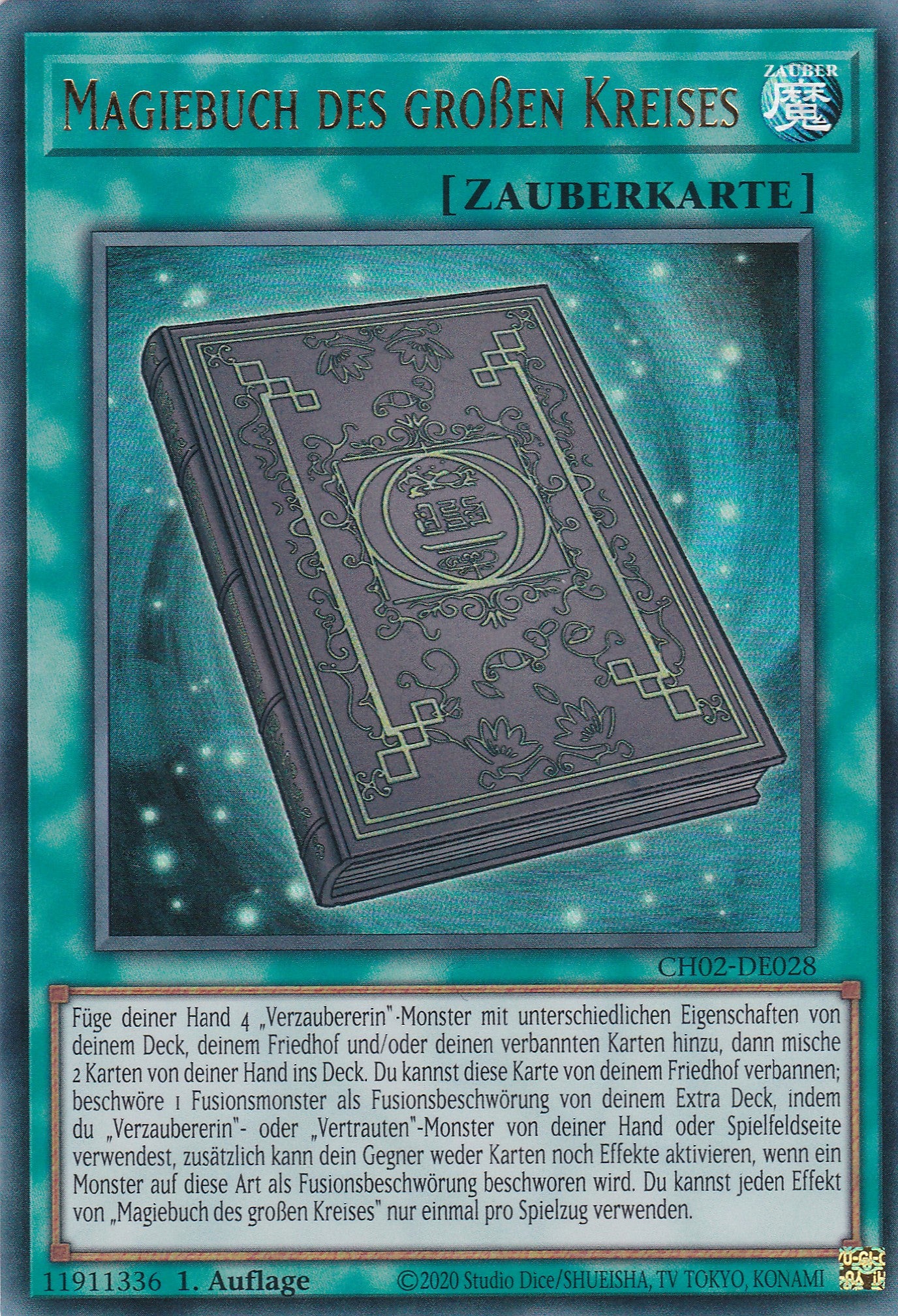 Magiebuch des großen Kreises - CH02-DE028 - Ultra Rare - Deutsch - 1. Auflage - Yugioh - The Chronicles Deck: Spirit Charmers
