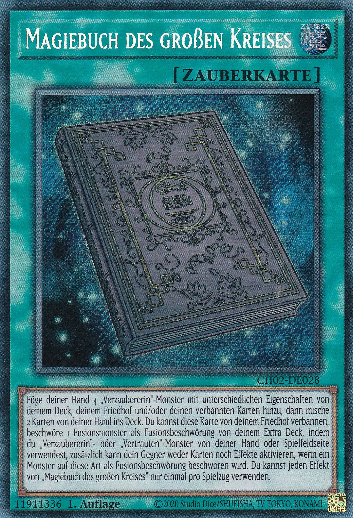 Magiebuch des großen Kreises - CH02-DE028 - Starlight Rare - Deutsch - 1. Auflage - Yugioh - The Chronicles Deck: Spirit Charmers
