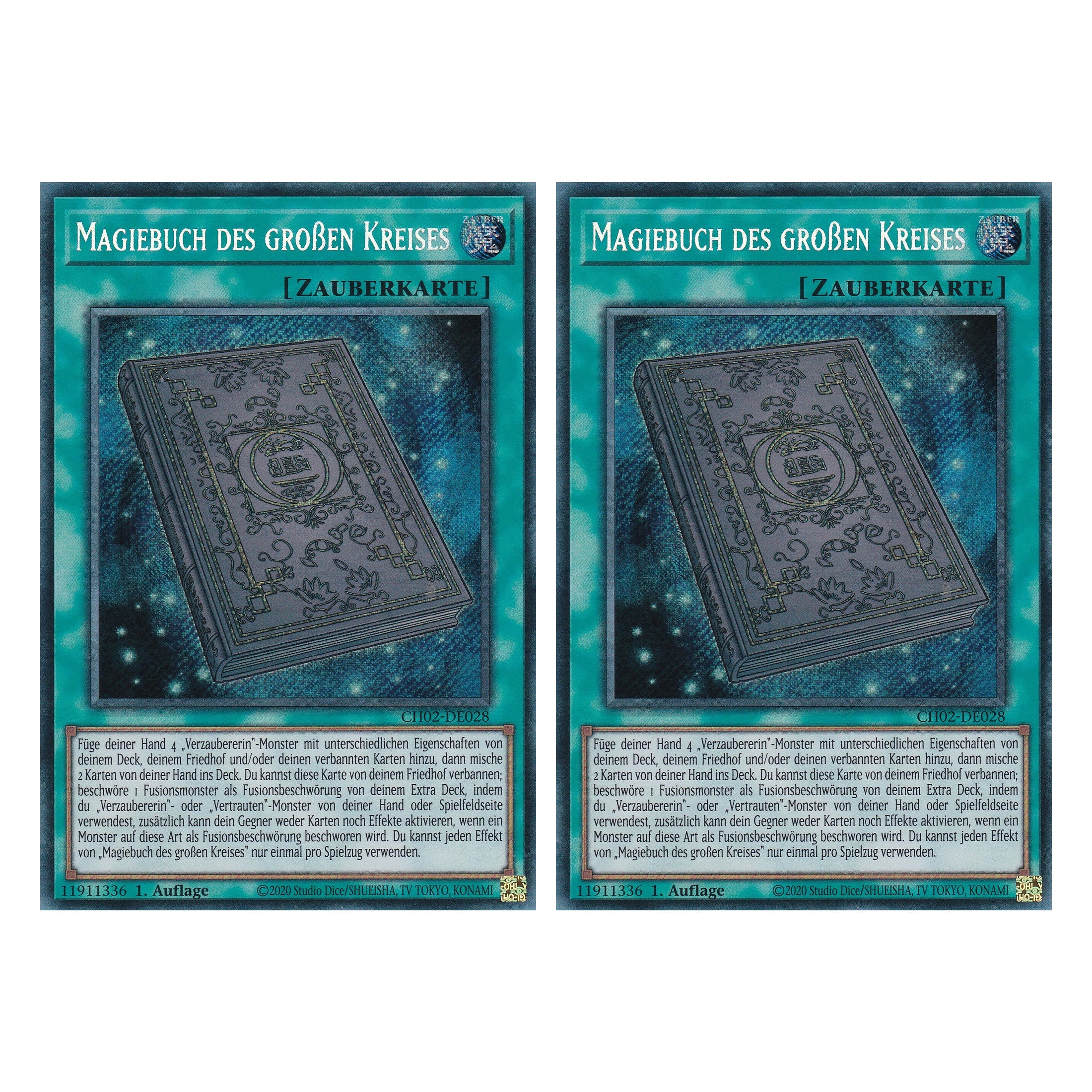 Magiebuch des großen Kreises - CH02-DE028 - Secret Rare - Deutsch - 1. Auflage - The Chronicles Deck: Spirit Charmers - Duo Set (2 Stück) - Yu-Gi-Oh!