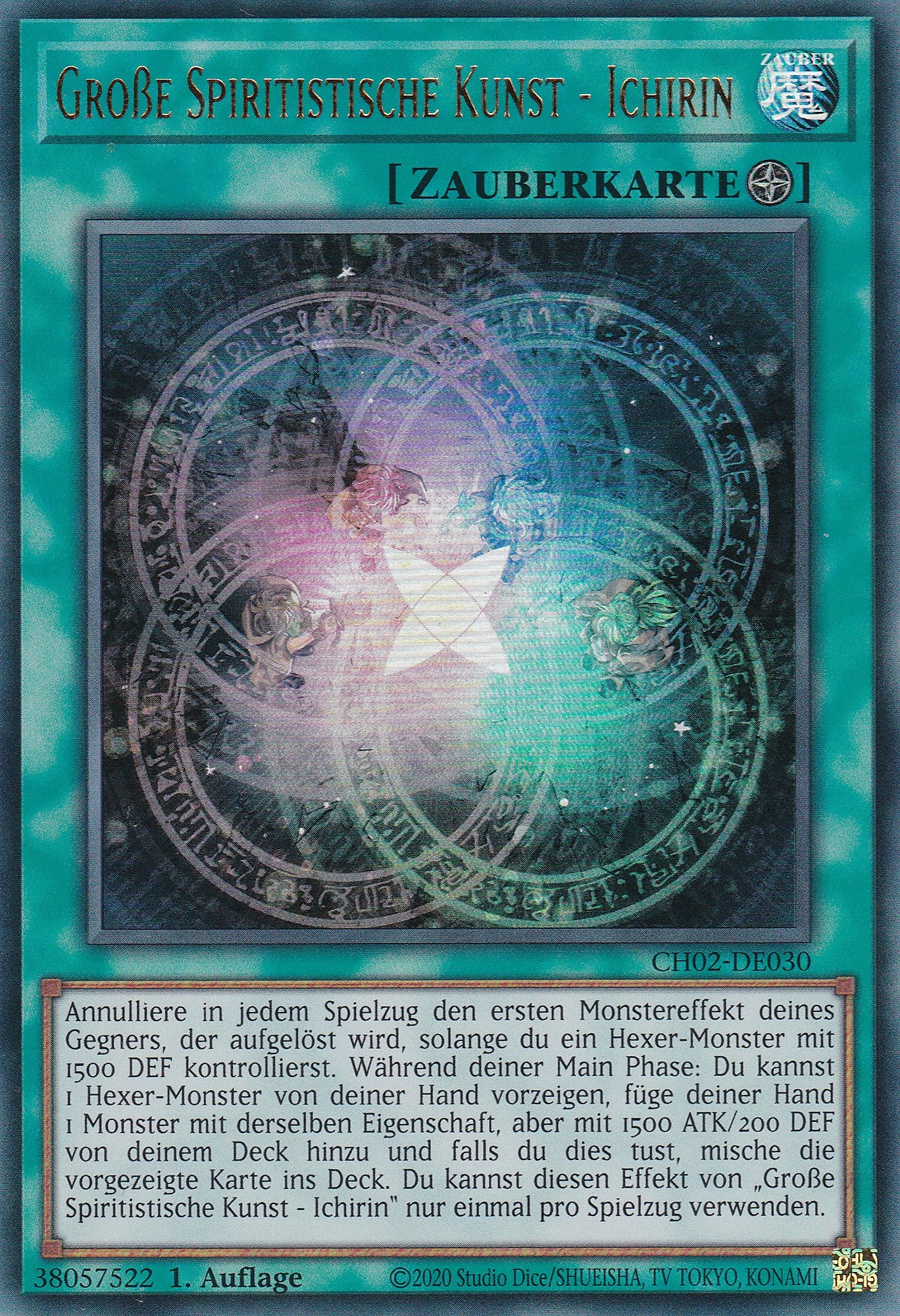 Große Spiritistische Kunst - Ichirin - CH02-DE030 - Ultra Rare - Deutsch - 1. Auflage - Yugioh - The Chronicles Deck: Spirit Charmers
