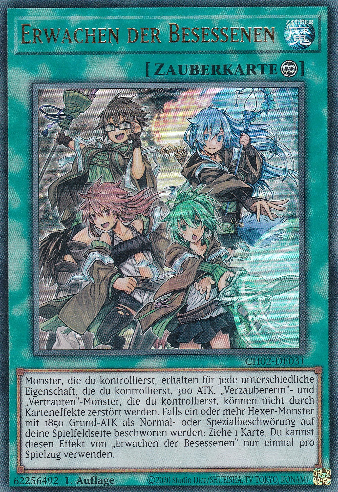 Erwachen der Besessenen - CH02-DE031 - Ultra Rare - Deutsch - 1. Auflage - Yugioh - The Chronicles Deck: Spirit Charmers