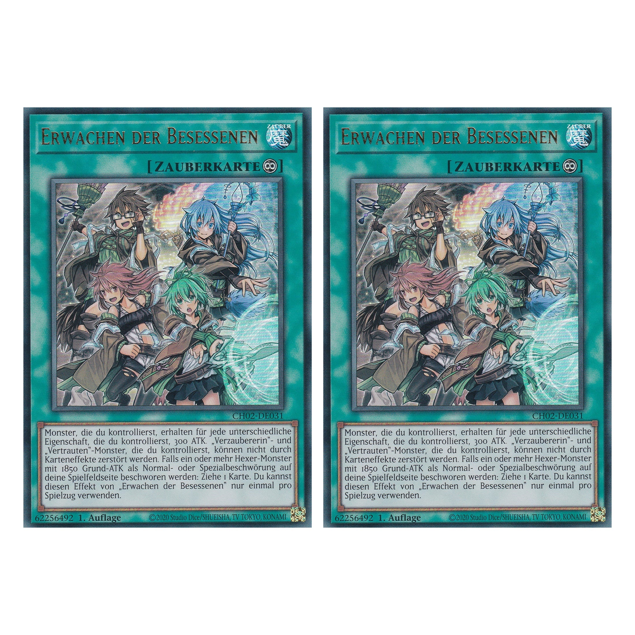 Erwachen der Besessenen - CH02-DE031 - Ultra Rare - Deutsch - 1. Auflage - The Chronicles Deck: Spirit Charmers - Duo Set (2 Stück) - Yu-Gi-Oh!