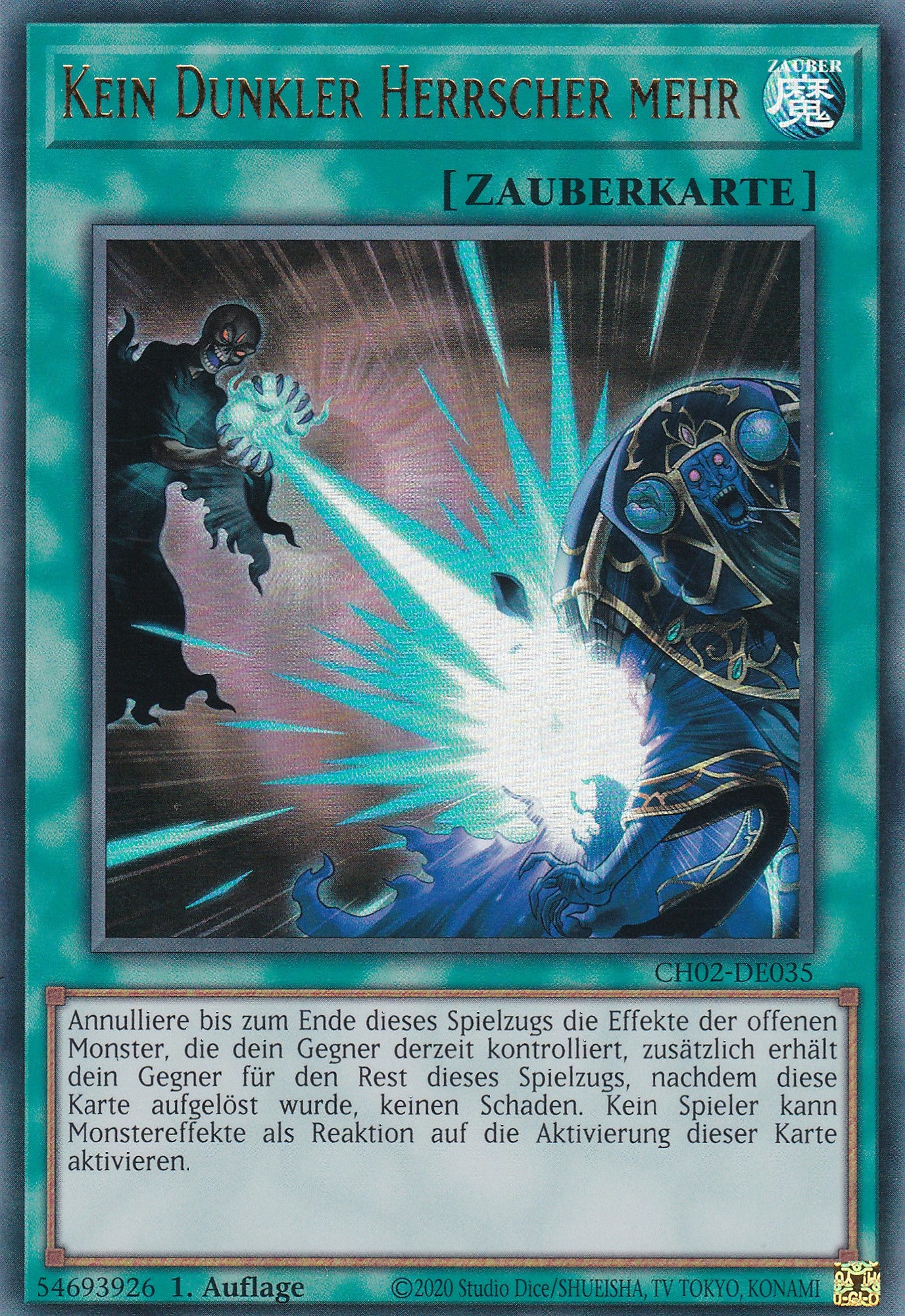 Kein Dunkler Herrscher mehr - CH02-DE035 - Ultra Rare - Deutsch - 1. Auflage - Yugioh - The Chronicles Deck: Spirit Charmers