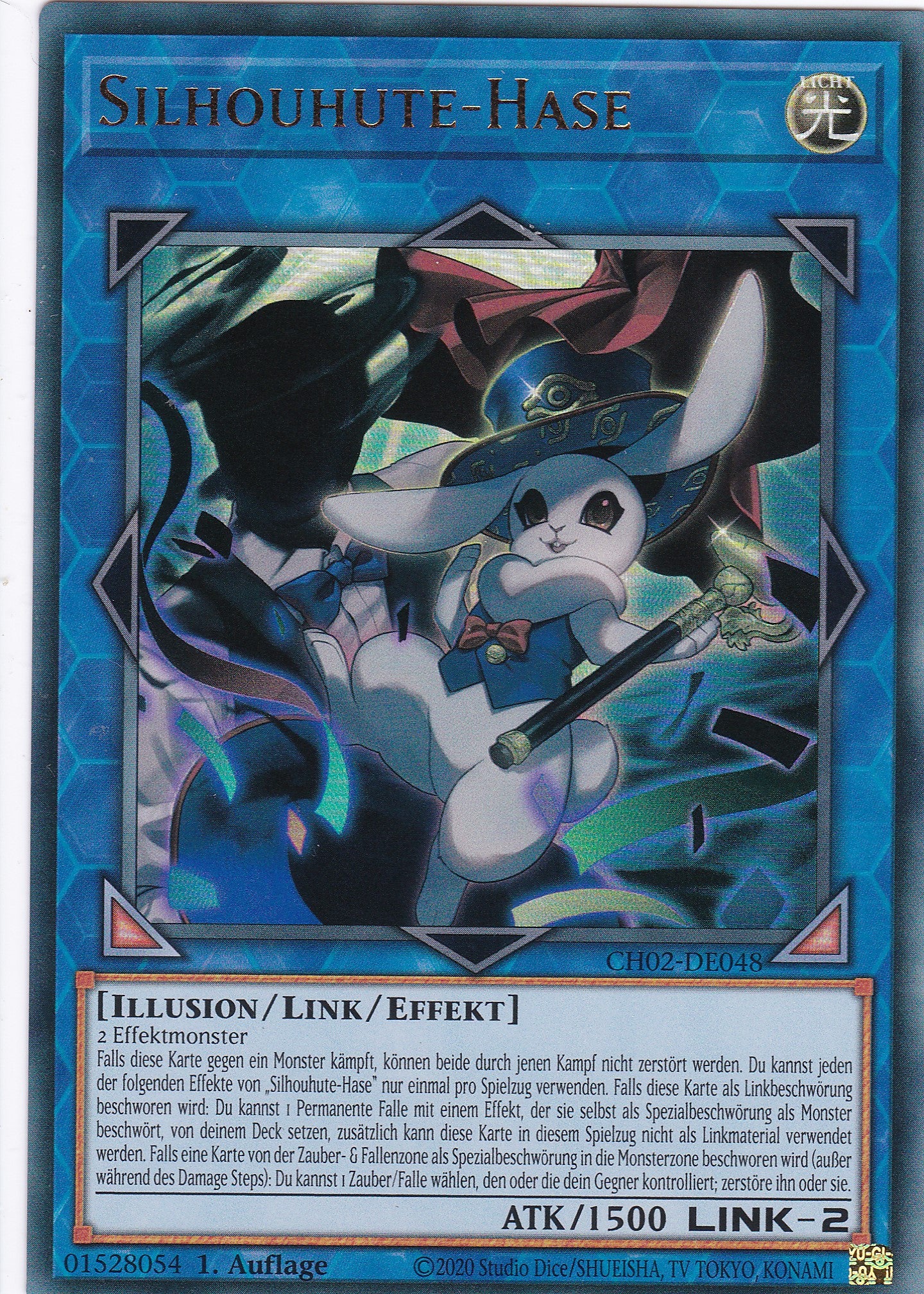 Silhouhute-Hase - CH02-DE048 - Ultra Rare - Deutsch - 1. Auflage - Yugioh - The Chronicles Deck: Spirit Charmers
