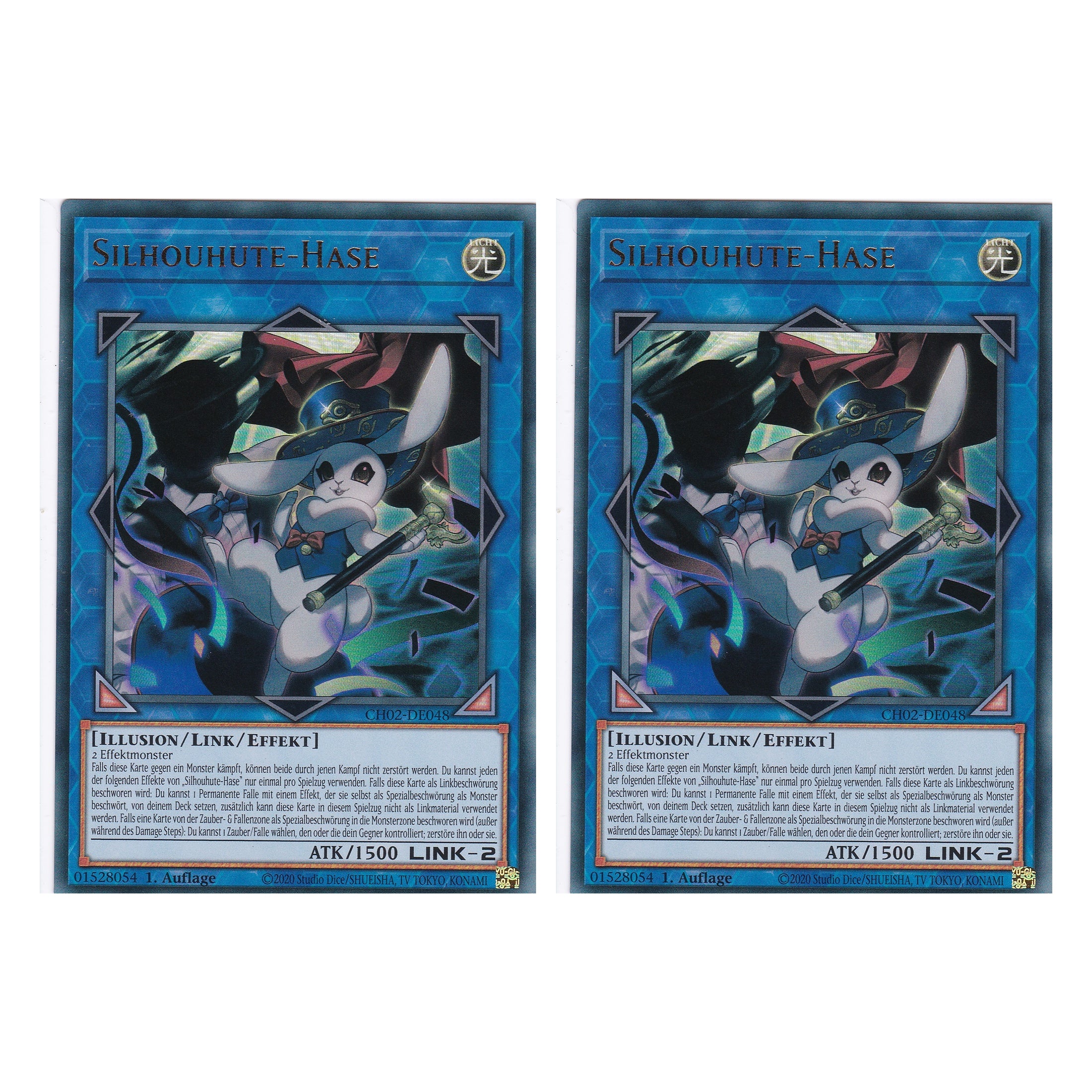 Silhouhute-Hase - CH02-DE048 - Ultra Rare - Deutsch - 1. Auflage - The Chronicles Deck: Spirit Charmers - Duo Set (2 Stück) - Yu-Gi-Oh!