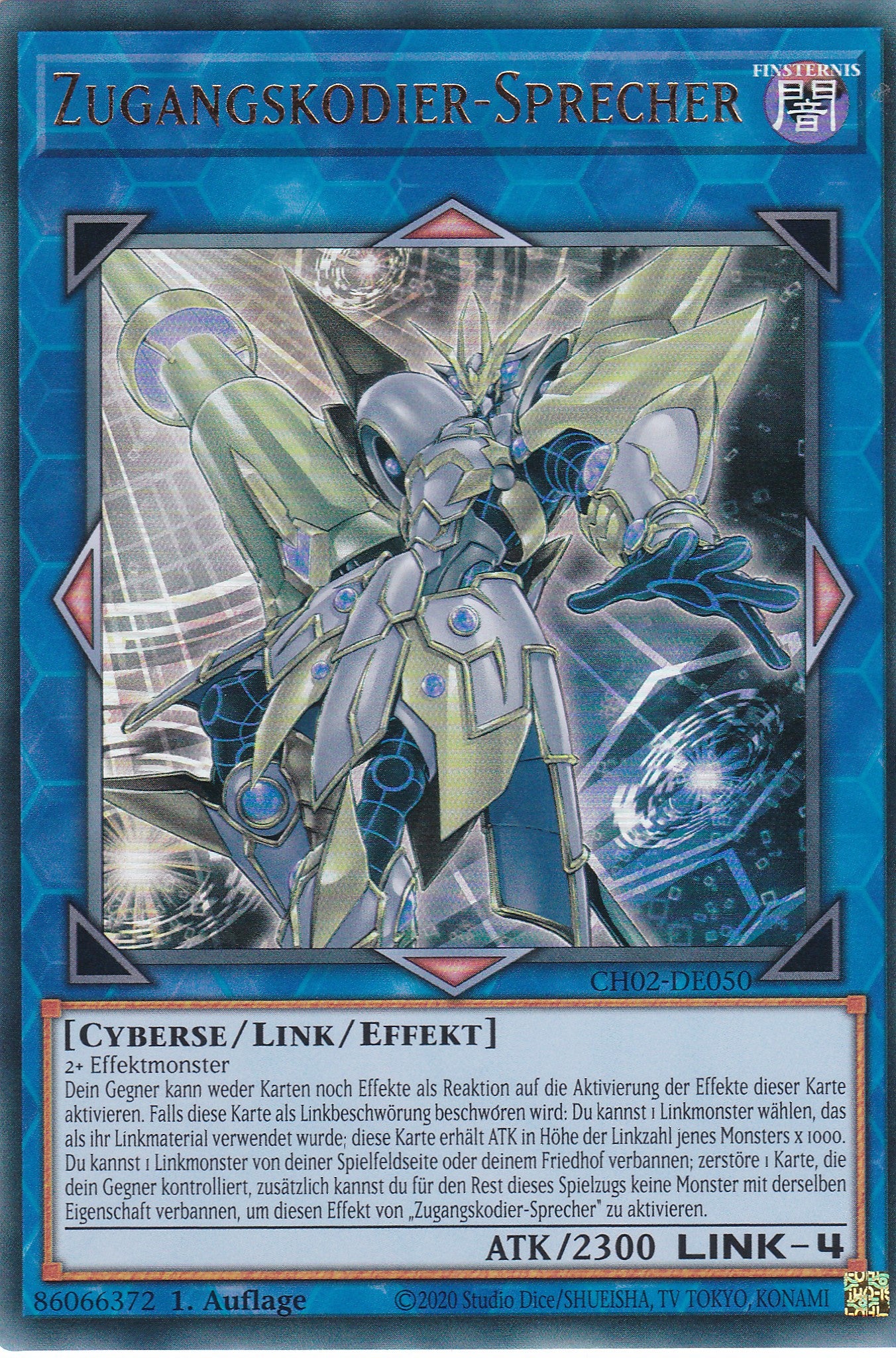 Zugangskodier-Sprecher - CH02-DE050 - Ultra Rare - Deutsch - 1. Auflage - Yugioh - The Chronicles Deck: Spirit Charmers