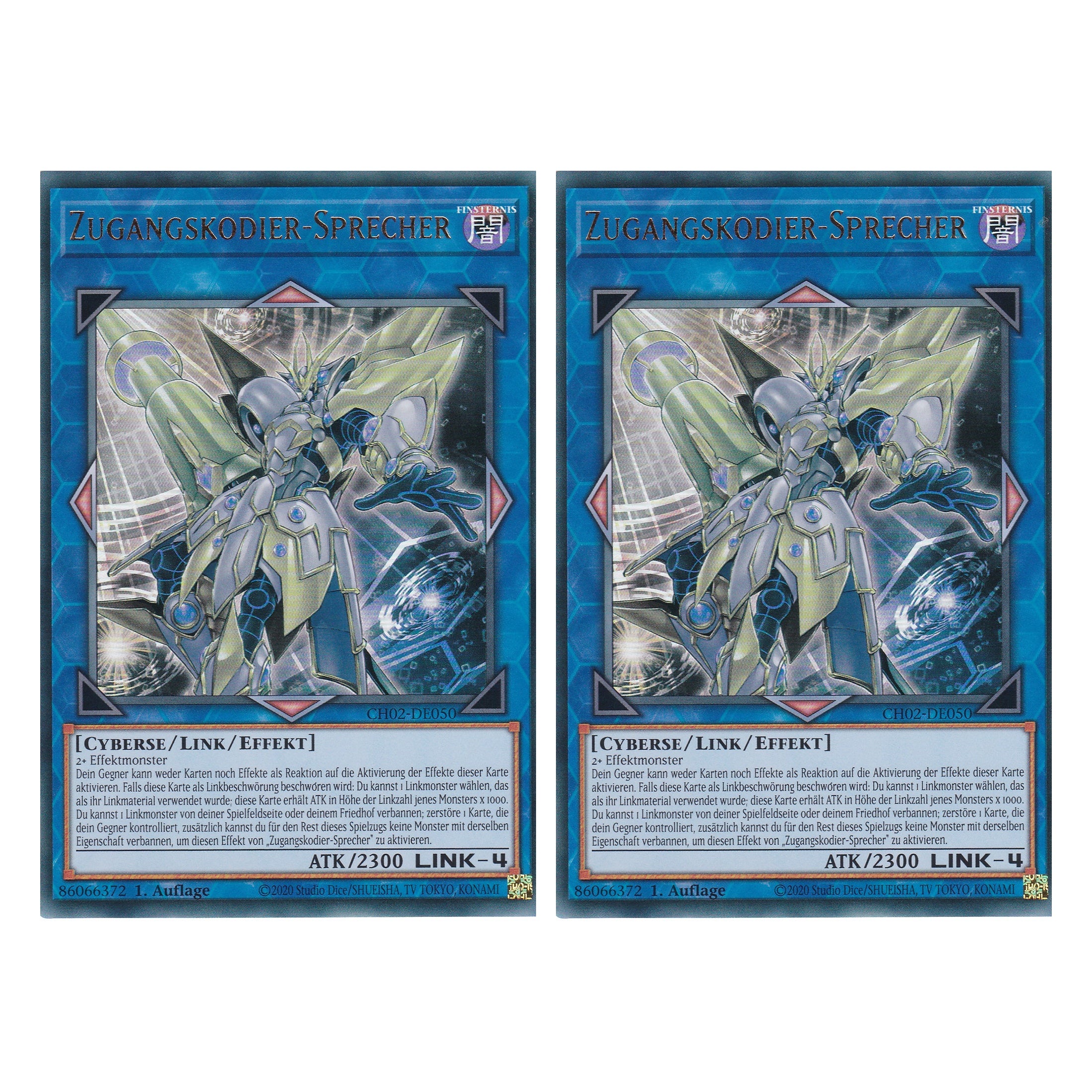 Zugangskodier-Sprecher - CH02-DE050 - Ultra Rare - Deutsch - 1. Auflage - The Chronicles Deck: Spirit Charmers - Duo Set (2 Stück) - Yu-Gi-Oh!