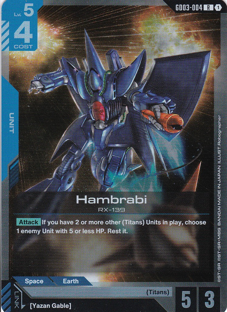 Hambrabi - GD03-004 - Rare - Englisch - GD03 - GUNDAM TCG