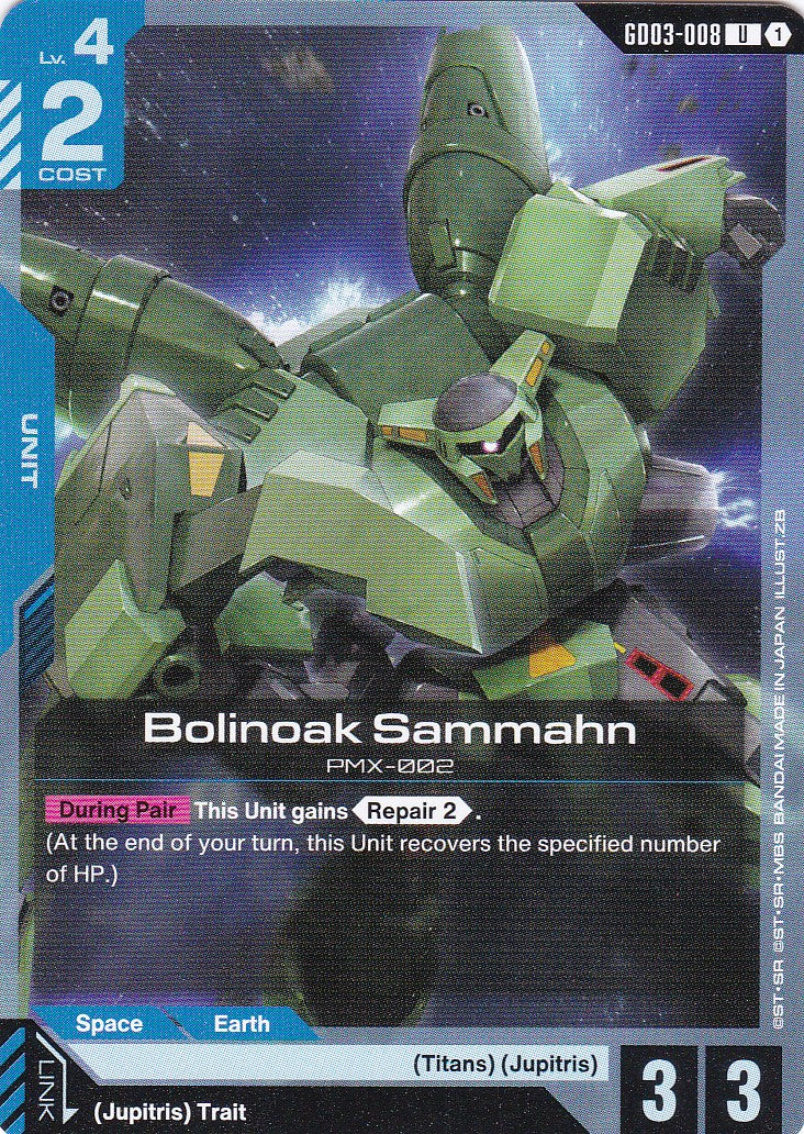 Bolinoak Sammahn - GD03-008 - Uncommon - Englisch - GD03 - GUNDAM TCG