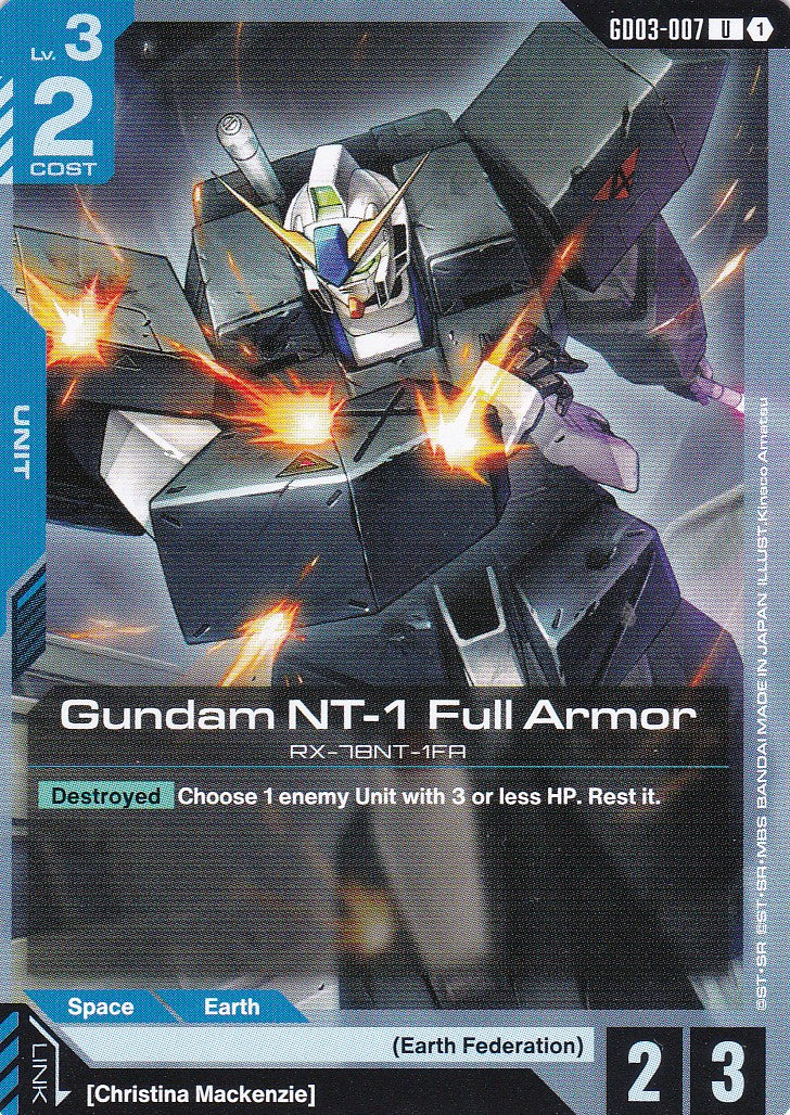 Gundam NT-1 Full Armor - GD03-007 - Uncommon - Englisch - GD03 - GUNDAM TCG