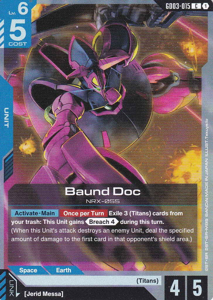 Baund Doc - GD03-015 - Common - Englisch - GD03 - GUNDAM TCG