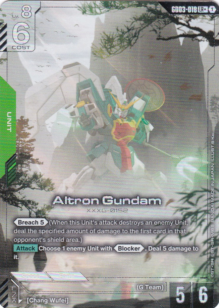 Altron Gundam - GD03-018-AA - Legend Rare - Englisch - GD03 - GUNDAM TCG
