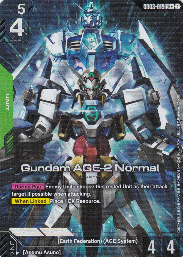 Gundam AGE-2 Normal - GD03-019-AA - Legend Rare - Englisch - GD03 - GUNDAM TCG